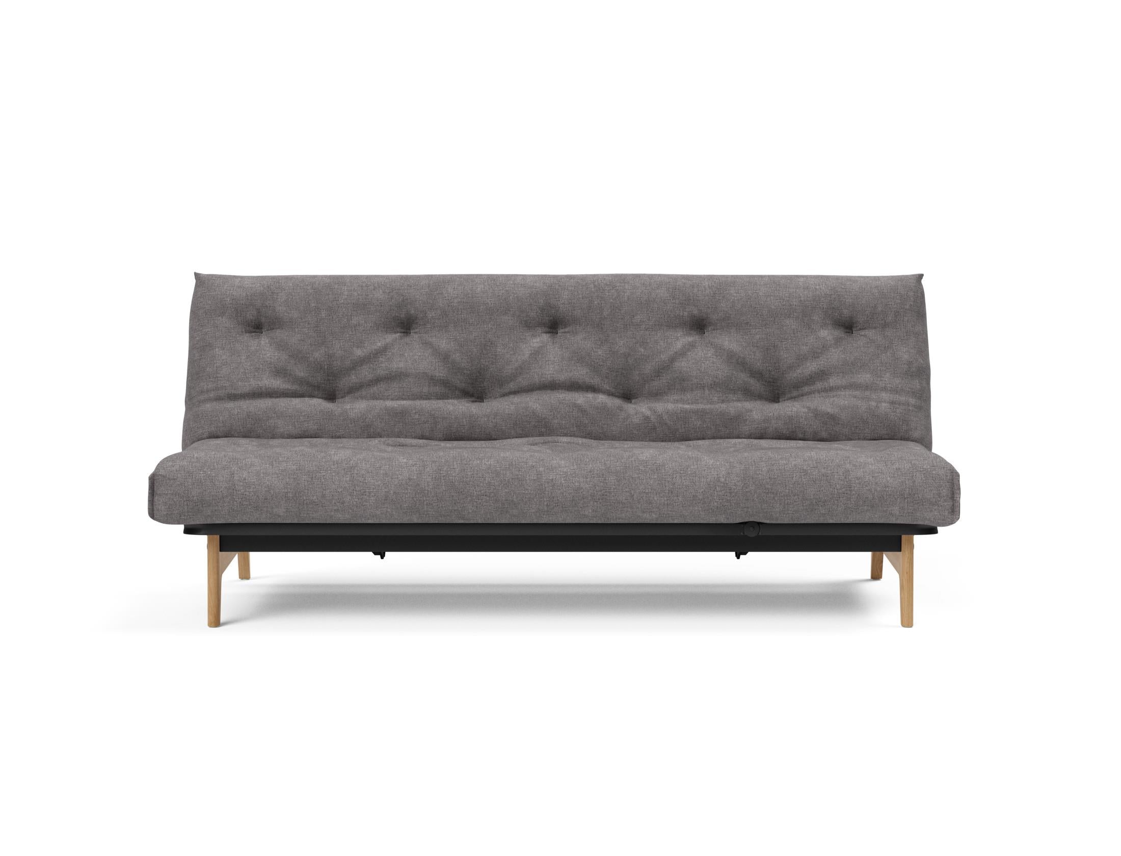 Aslak 120 Bettsofa Nordic: Elegantes Sofa mit Soft Spring Bezug, ideal für gemütliche Nächte und stilvolle Wohnräume.