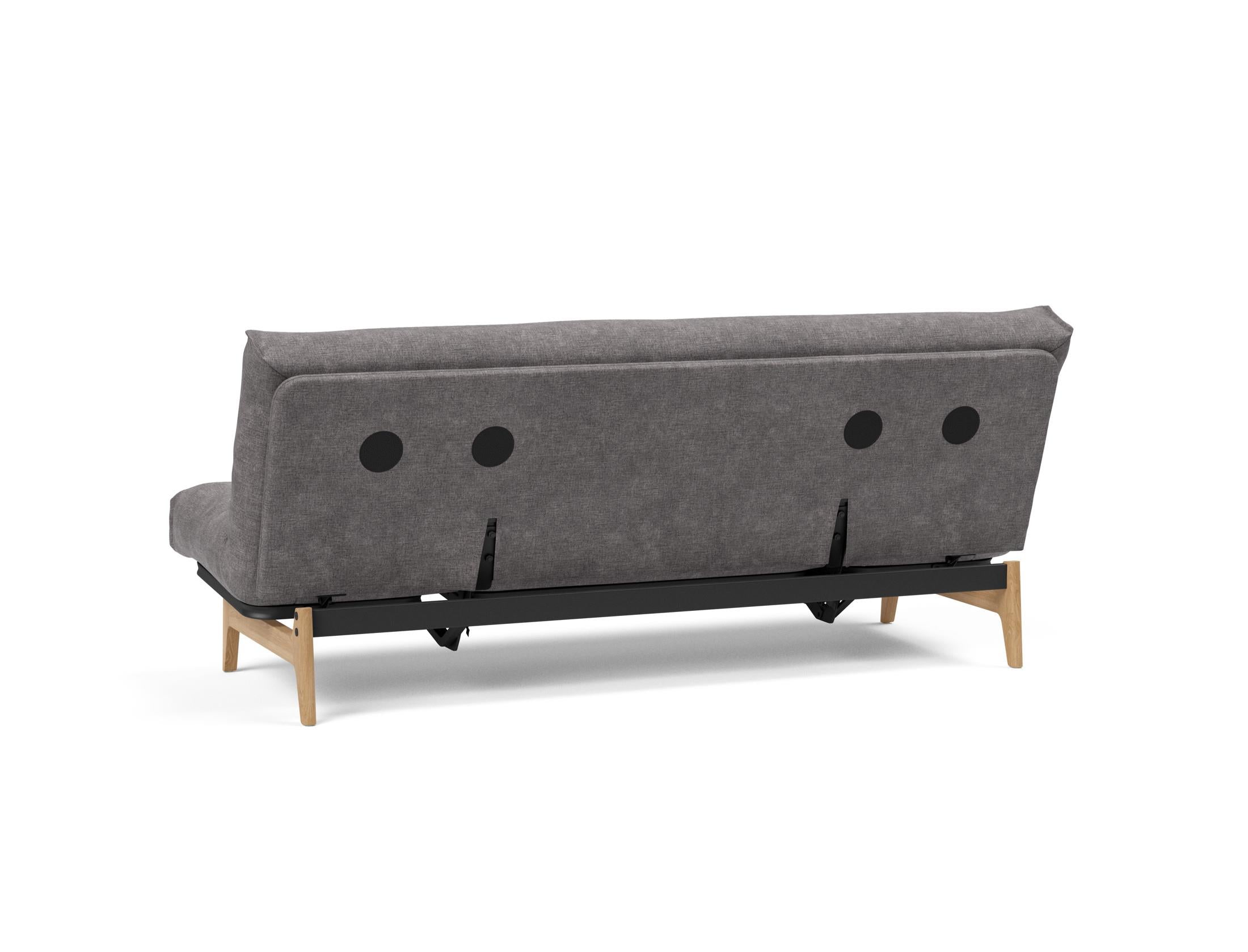 Aslak 120 Bettsofa Nordic: Elegantes Sofa mit Soft Spring Bezug, ideal für gemütliche Nächte und stilvolle Wohnräume.