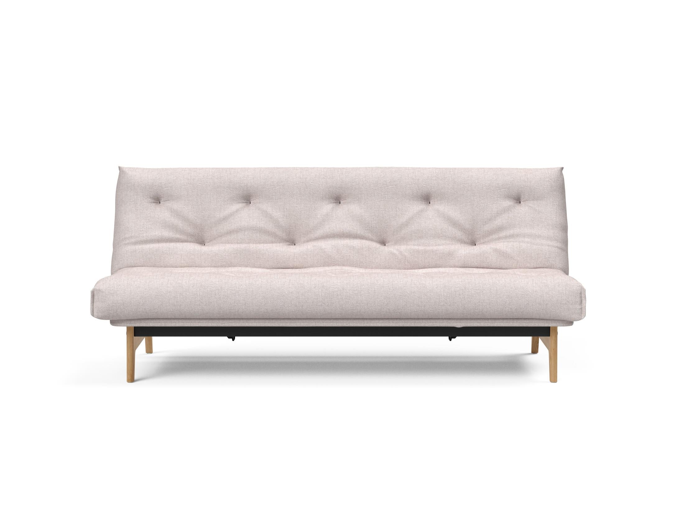 Aslak 120 Bettsofa Nordic: Elegantes Sofa mit Soft Spring Bezug, ideal für gemütliche Nächte und stilvolle Wohnräume.