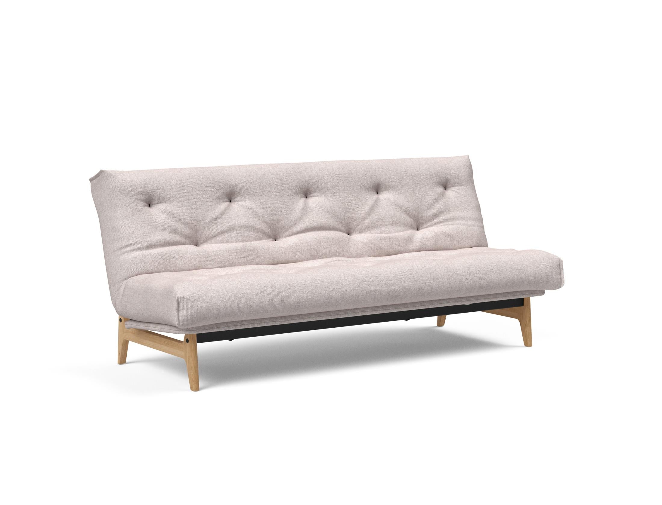 Aslak 120 Bettsofa Nordic: Modernes Design mit Soft Spring Bezug, perfekt für entspannte Abende und stilvolle Einrichtungsideen.