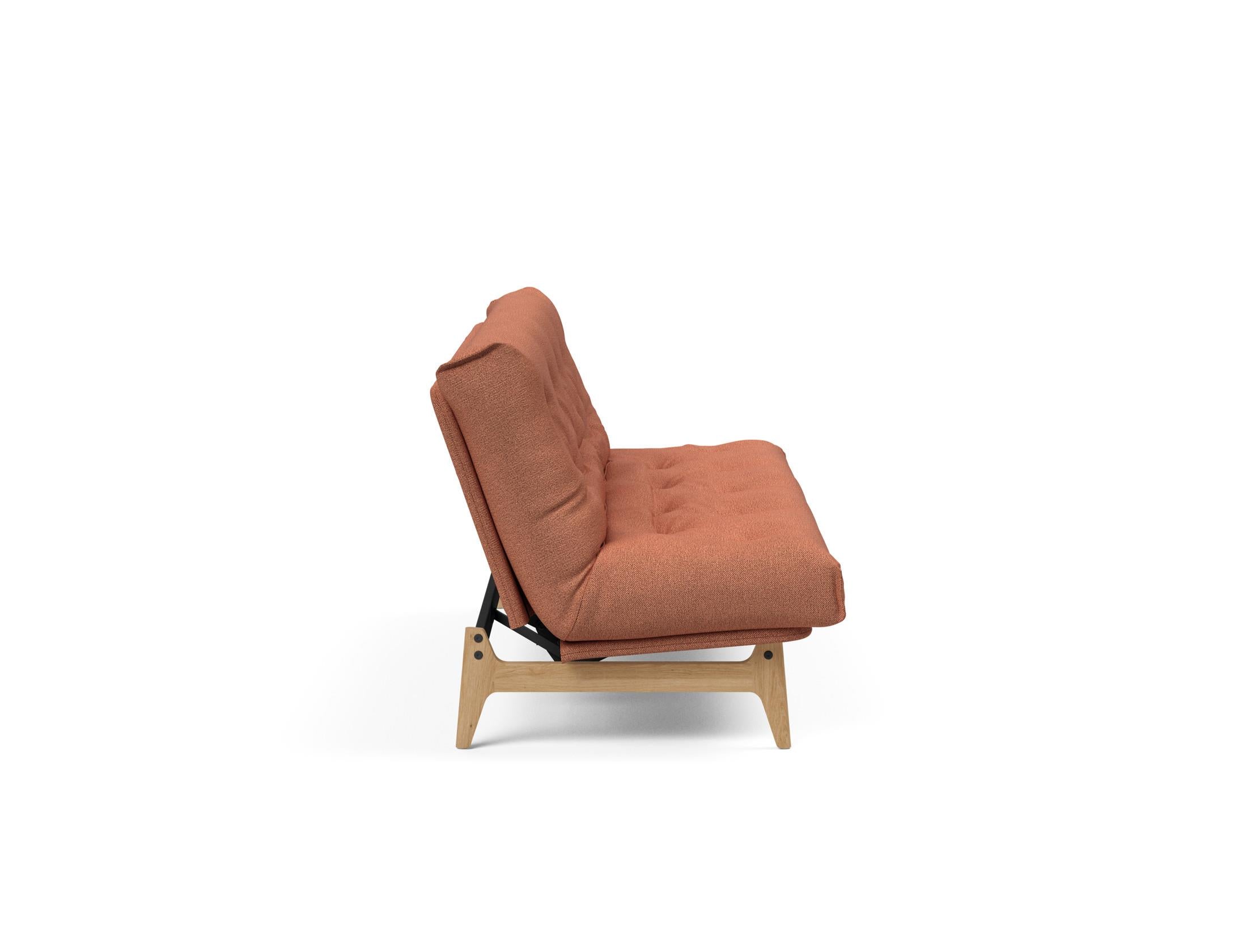 Aslak 120 Bettsofa Nordic: Elegantes Sofa mit Soft Spring Bezug, ideal für gemütliche Nächte und stilvolle Wohnräume.