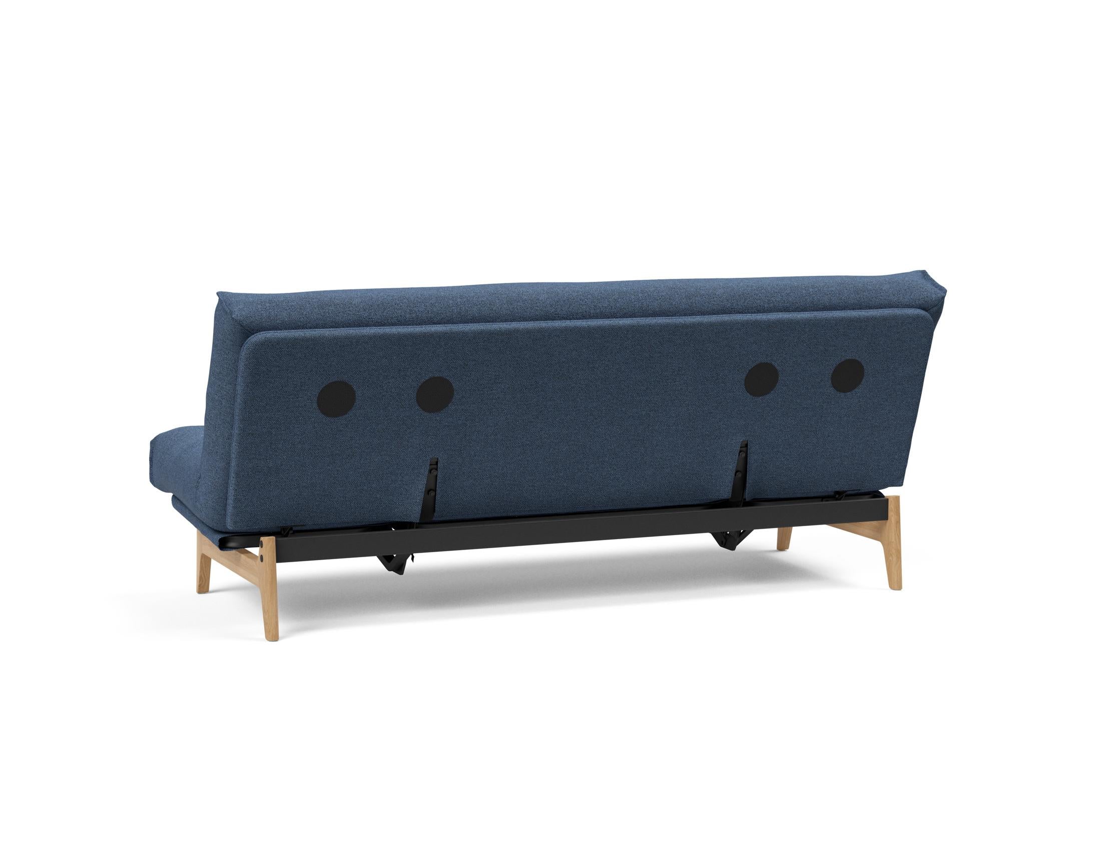 Aslak 120 Bettsofa Nordic: Elegantes Sofa mit Soft Spring Bezug, ideal für gemütliche Nächte und stilvolle Wohnräume.