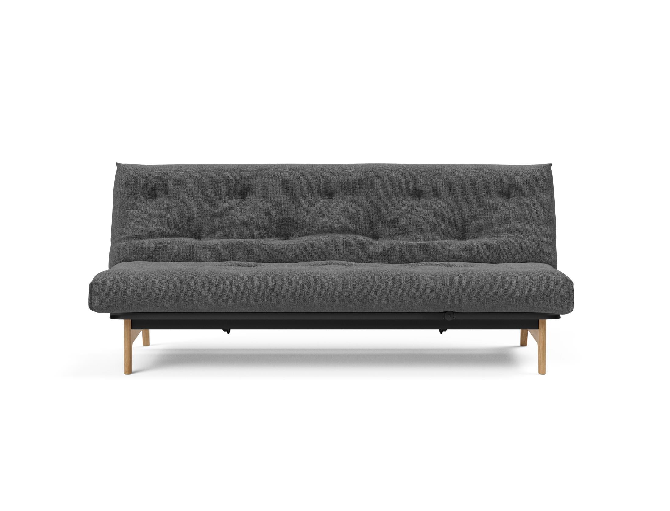 Aslak 120 Bettsofa Nordic: Elegantes Sofa mit Soft Spring Bezug, ideal für gemütliche Nächte und stilvolle Wohnräume.