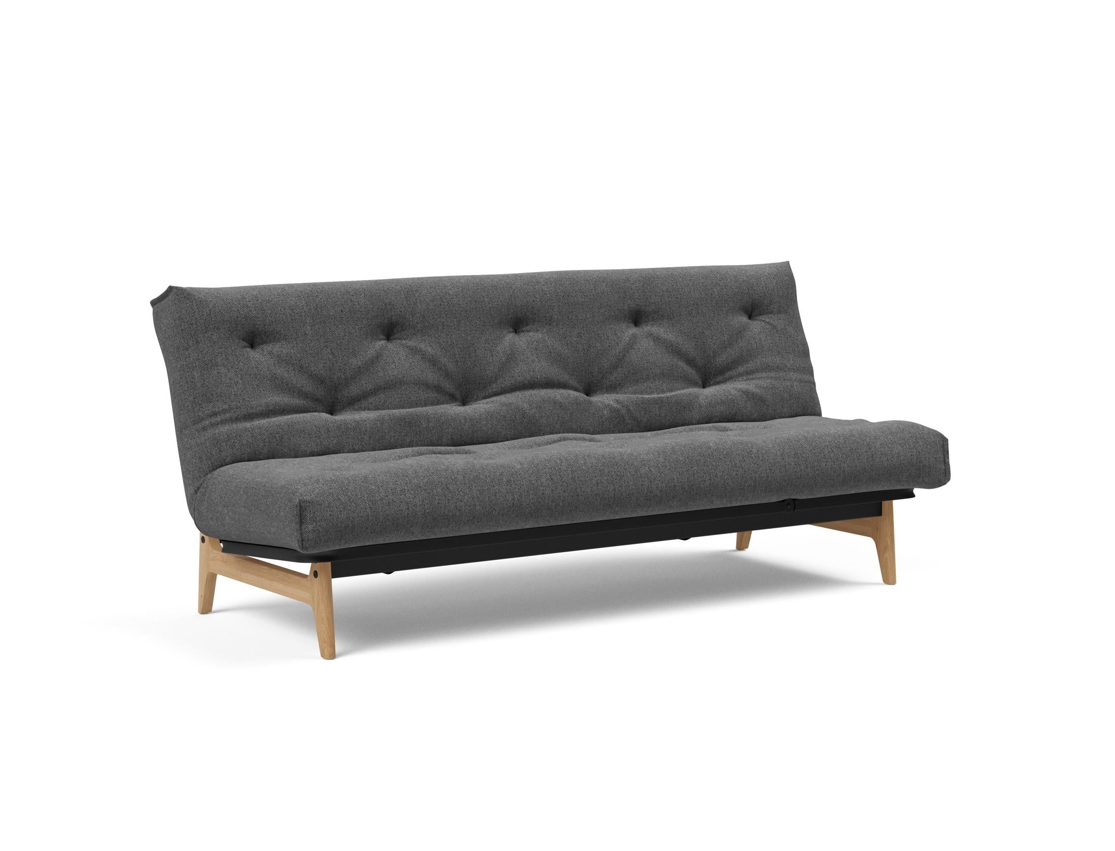 Aslak 120 Bettsofa Nordic: Modernes Design mit Soft Spring Bezug, perfekt für entspannte Abende und stilvolle Einrichtungsideen.