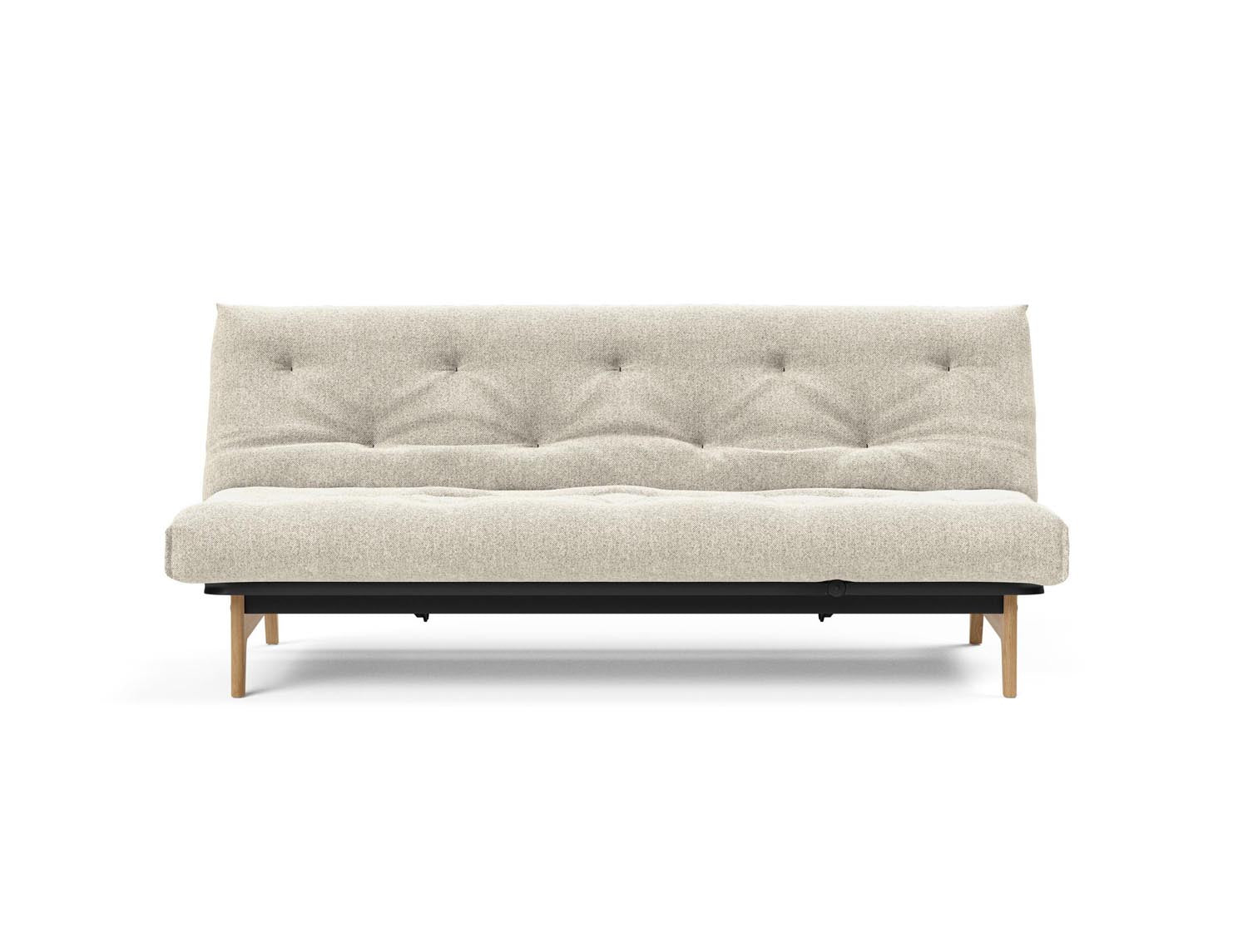Aslak 120 Bettsofa Nordic: Elegantes Sofa mit Soft Spring Bezug, ideal für gemütliche Nächte und stilvolle Wohnräume.