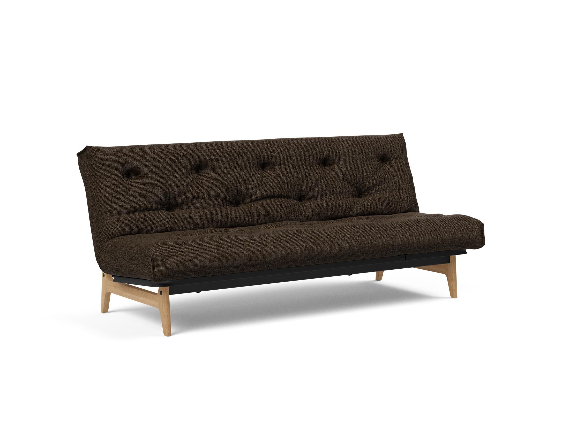 Aslak 120 Bettsofa Nordic: Modernes Design mit Soft Spring Bezug, perfekt für entspannte Abende und stilvolle Einrichtungsideen.