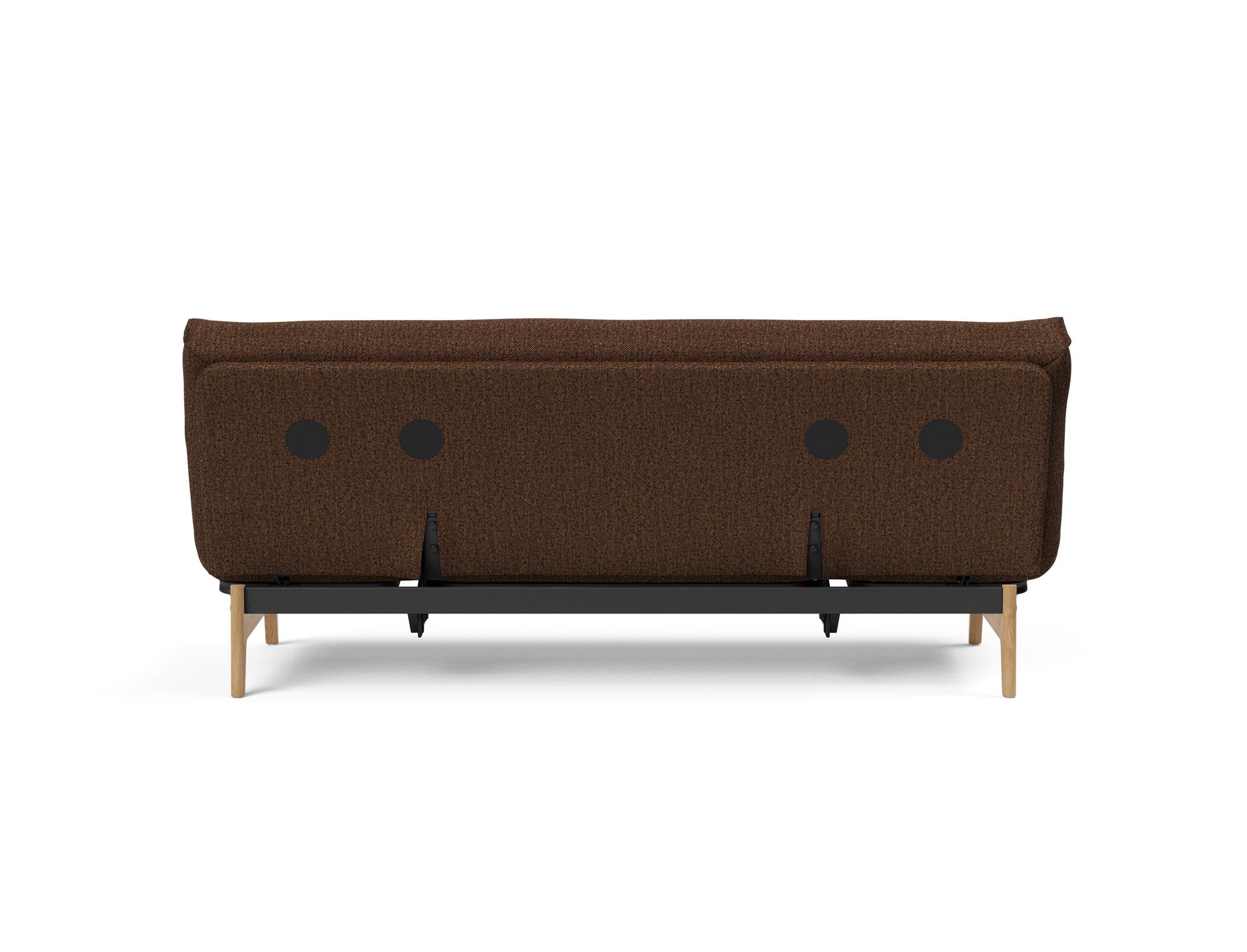Aslak 120 Bettsofa Nordic: Elegantes Sofa mit Soft Spring Bezug, ideal für gemütliche Nächte und stilvolle Wohnräume.