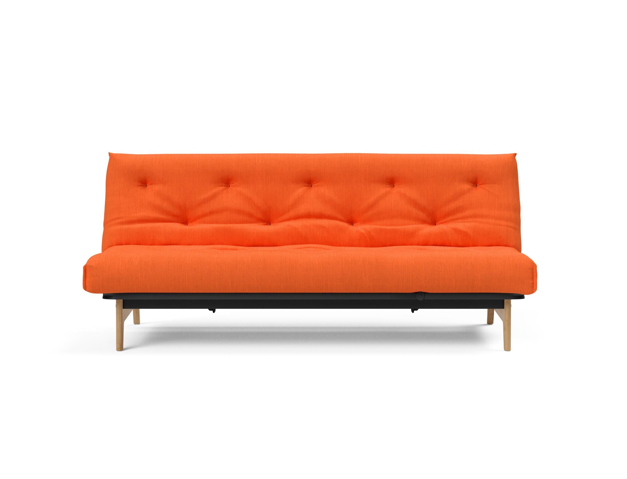 Aslak 120 Bettsofa Nordic: Elegantes Sofa mit Soft Spring Bezug, ideal für gemütliche Nächte und stilvolle Wohnräume.