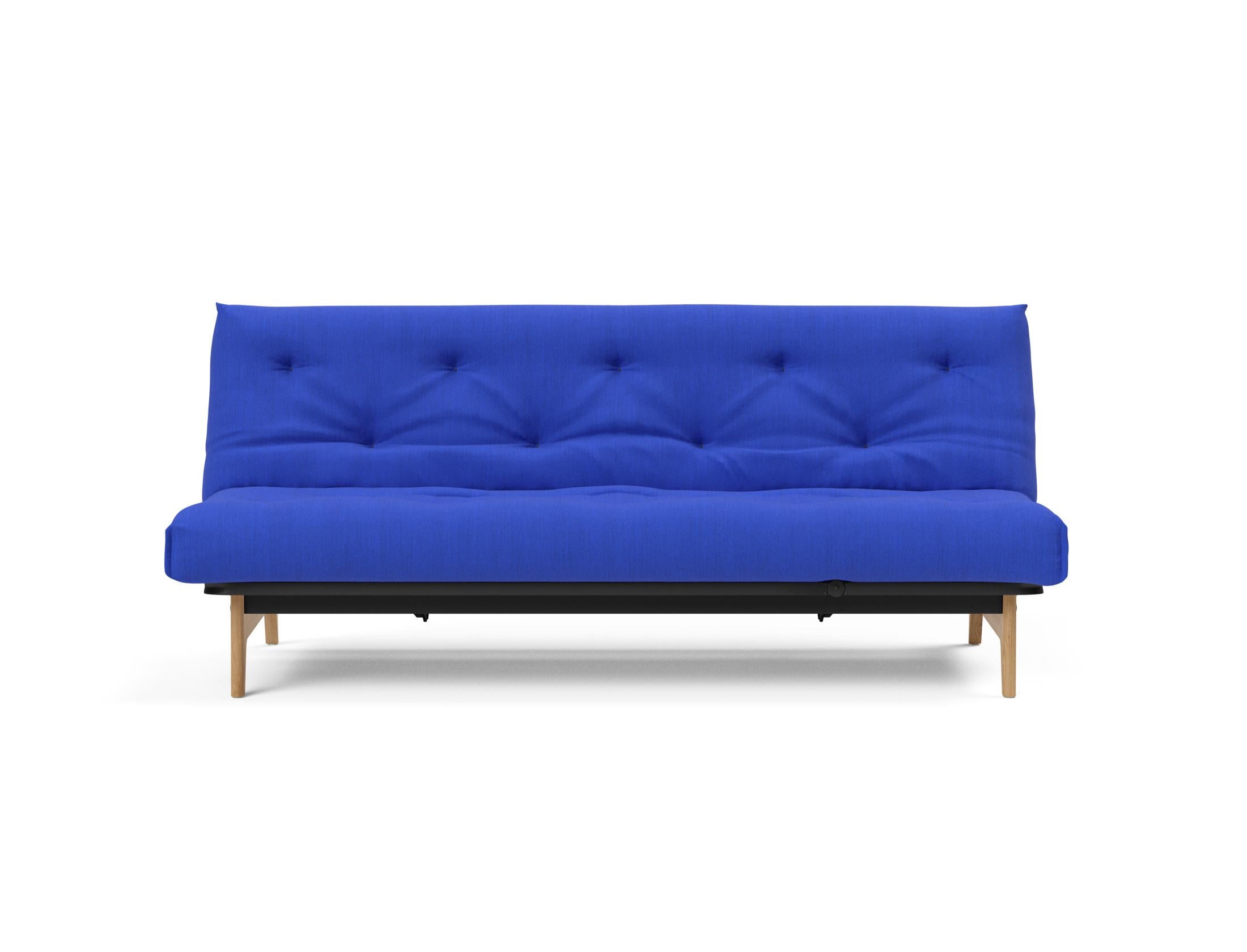 Aslak 120 Bettsofa Nordic: Elegantes Sofa mit Soft Spring Bezug, ideal für gemütliche Nächte und stilvolle Wohnräume.