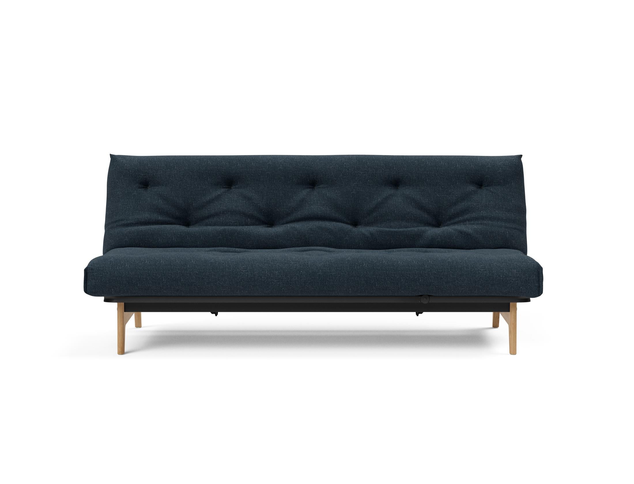 Aslak 120 Bettsofa Nordic: Elegantes Sofa mit Soft Spring Bezug, ideal für gemütliche Nächte und stilvolle Wohnräume.