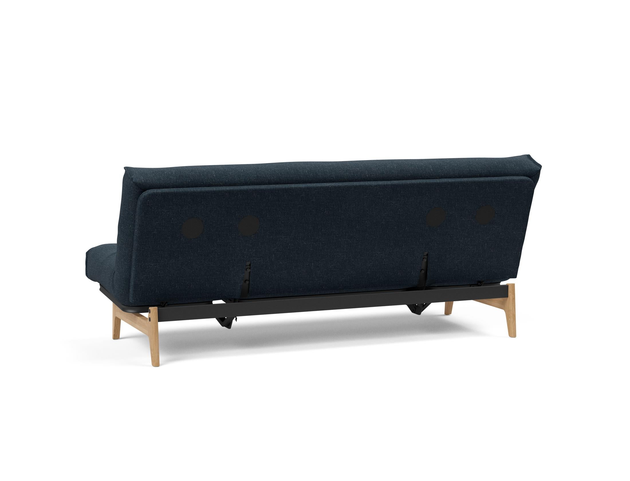 Aslak 120 Bettsofa Nordic: Elegantes Sofa mit Soft Spring Bezug, ideal für gemütliche Nächte und stilvolle Wohnräume.