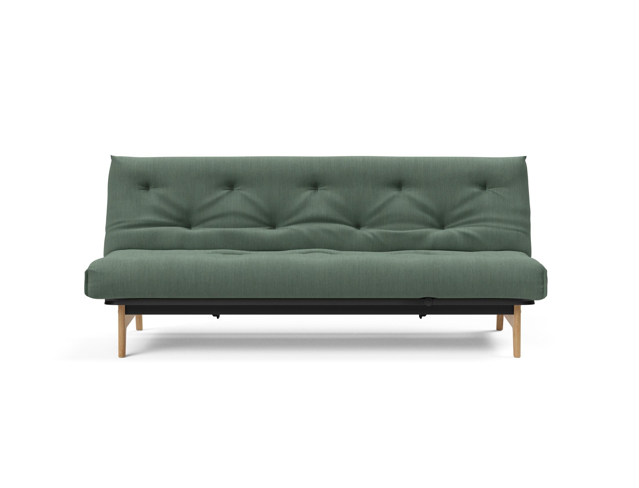 Aslak 120 Bettsofa Nordic: Elegantes Sofa mit Soft Spring Bezug, ideal für gemütliche Nächte und stilvolle Wohnräume.