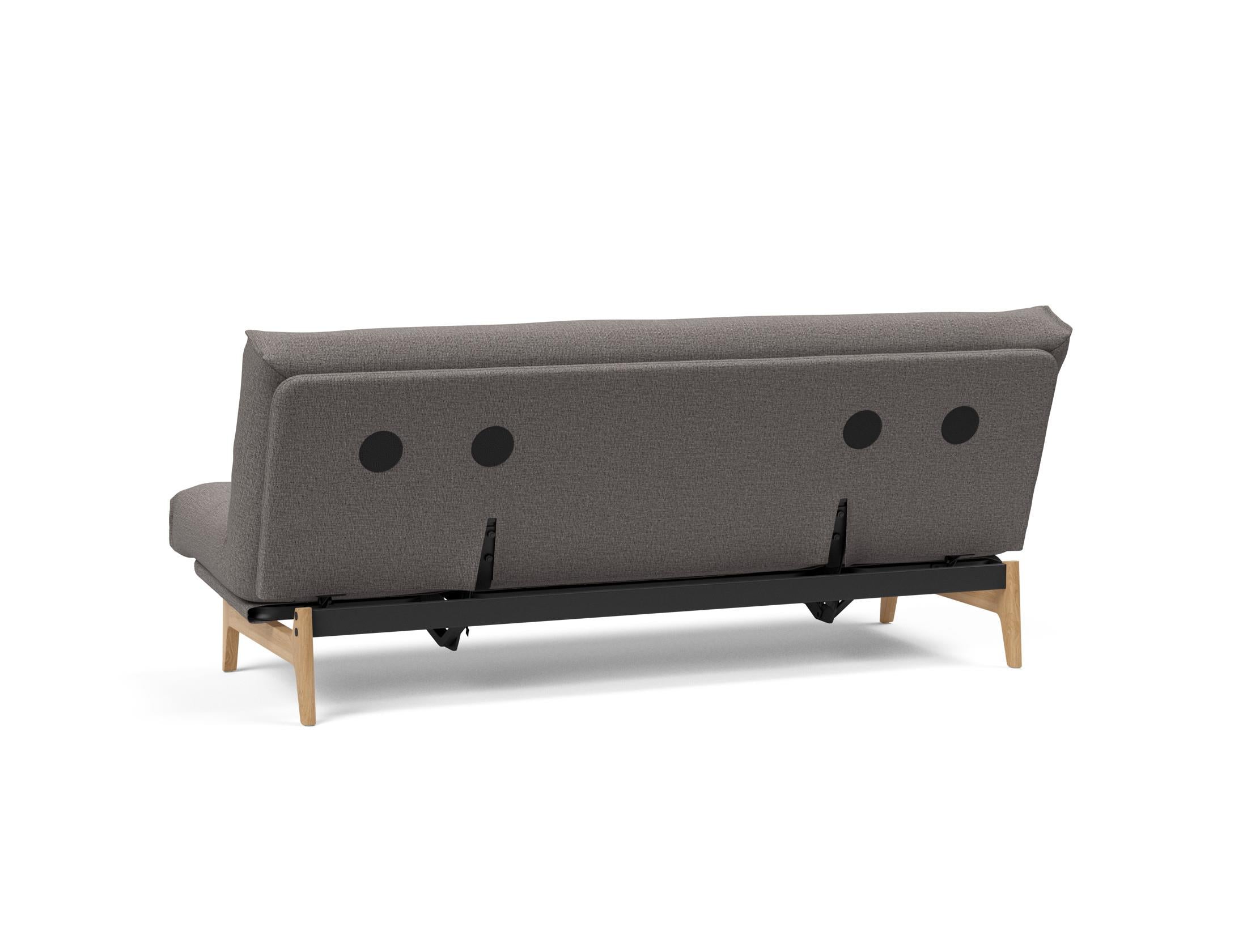 Aslak 120 Bettsofa Nordic: Elegantes Sofa mit Soft Spring Bezug, ideal für gemütliche Nächte und stilvolle Wohnräume.