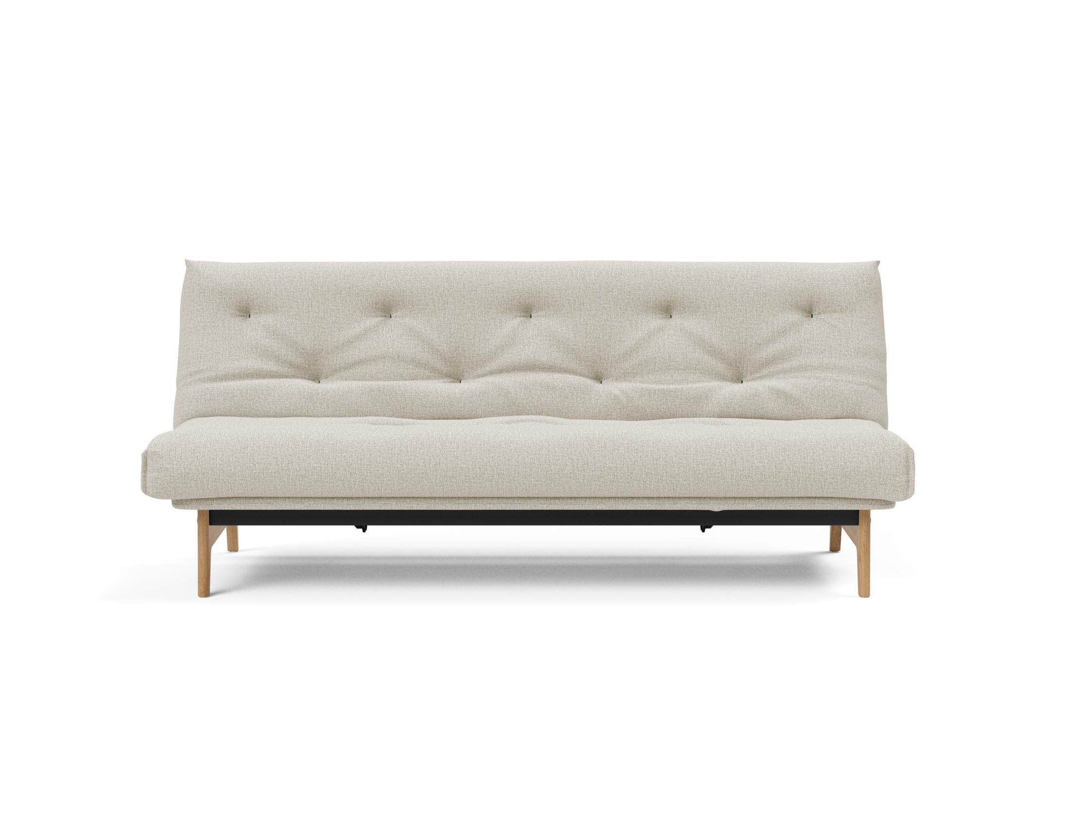 Aslak 120 Bettsofa Nordic: Modernes Design mit Soft Spring Bezug, perfekt für entspannte Abende und stilvolle Einrichtungsideen.