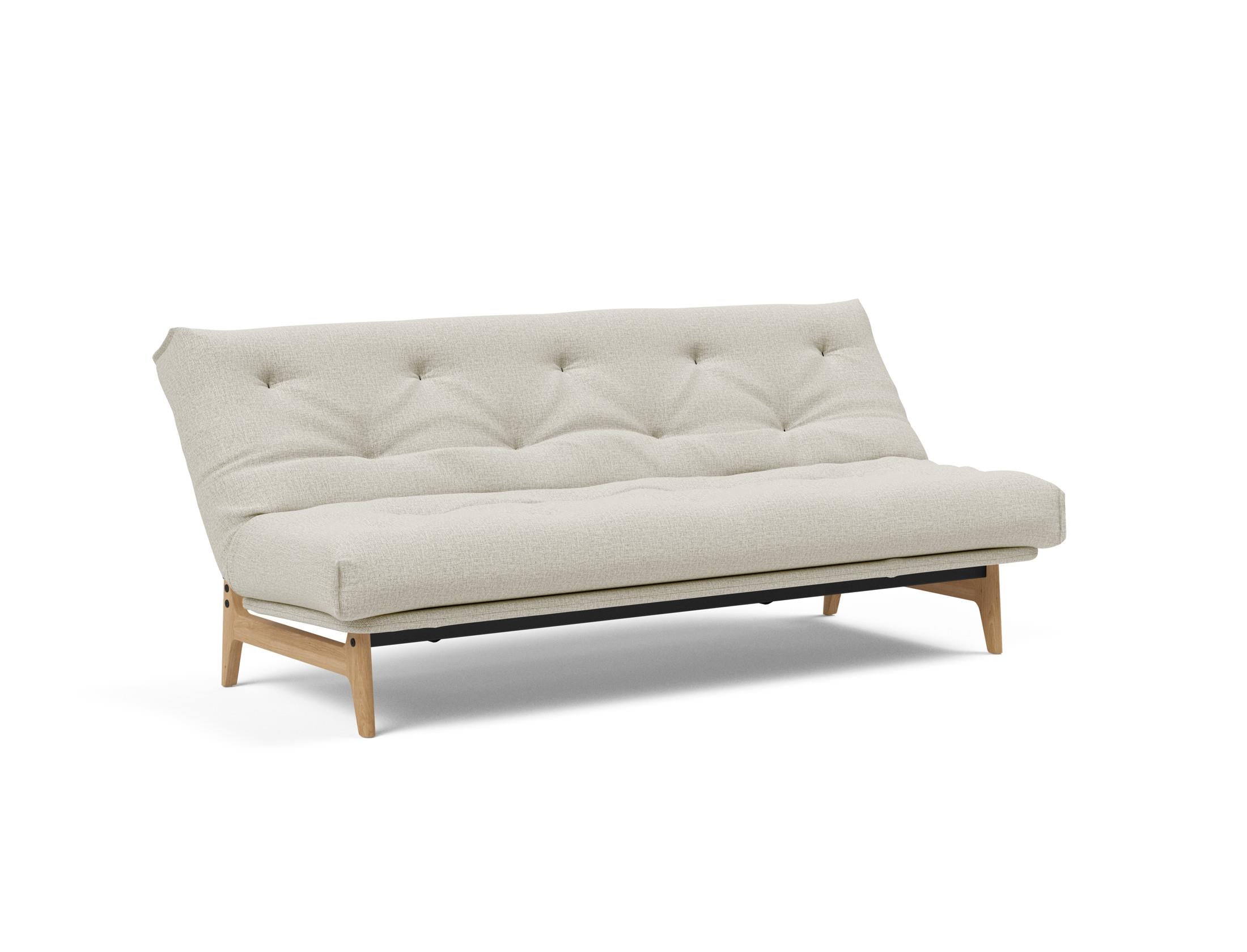 Aslak 120 Bettsofa Nordic: Elegantes Sofa mit Soft Spring Bezug, ideal für gemütliche Nächte und stilvolle Wohnräume.