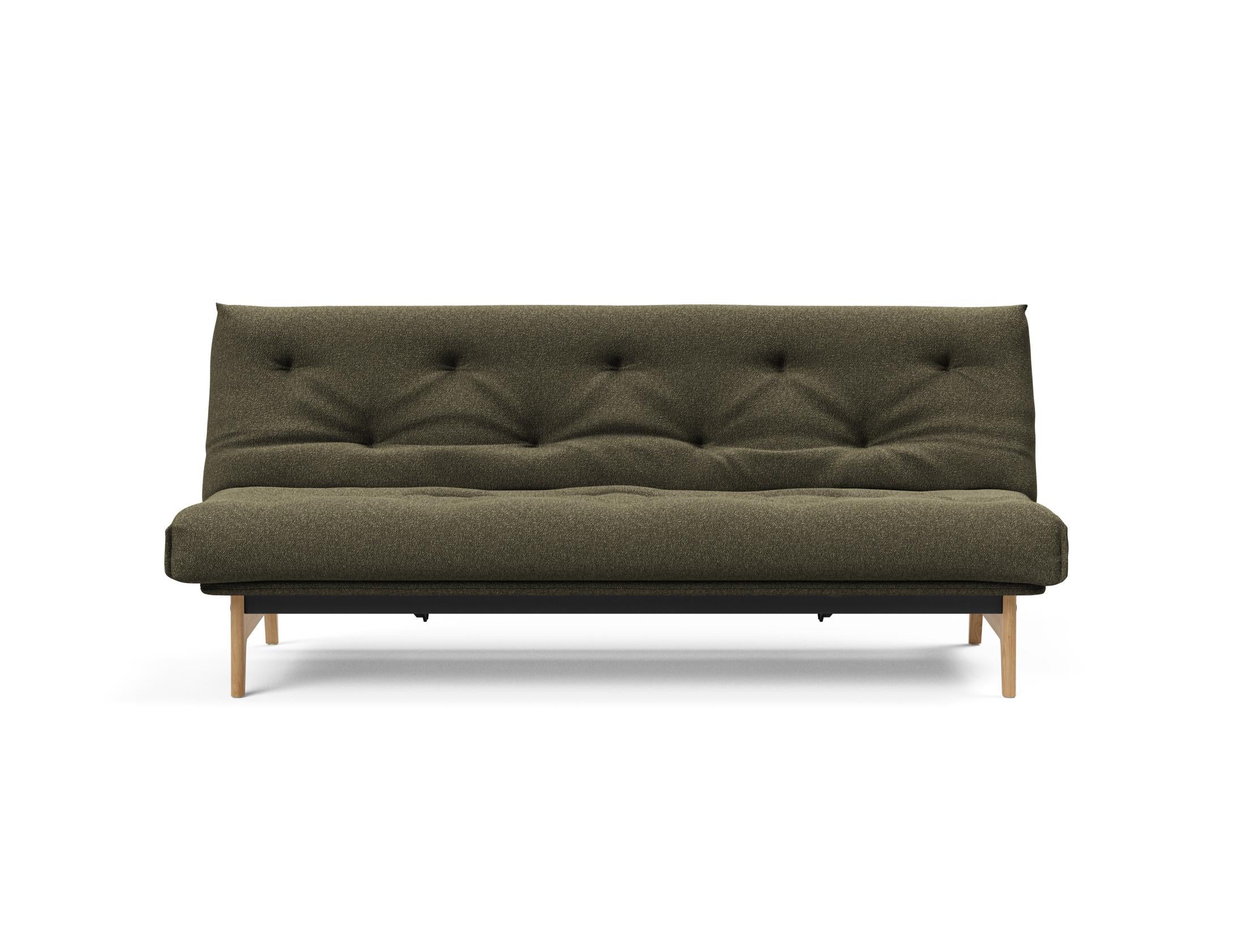 Aslak 120 Bettsofa Nordic: Elegantes Sofa mit Soft Spring Bezug, ideal für gemütliche Nächte und stilvolle Wohnräume.