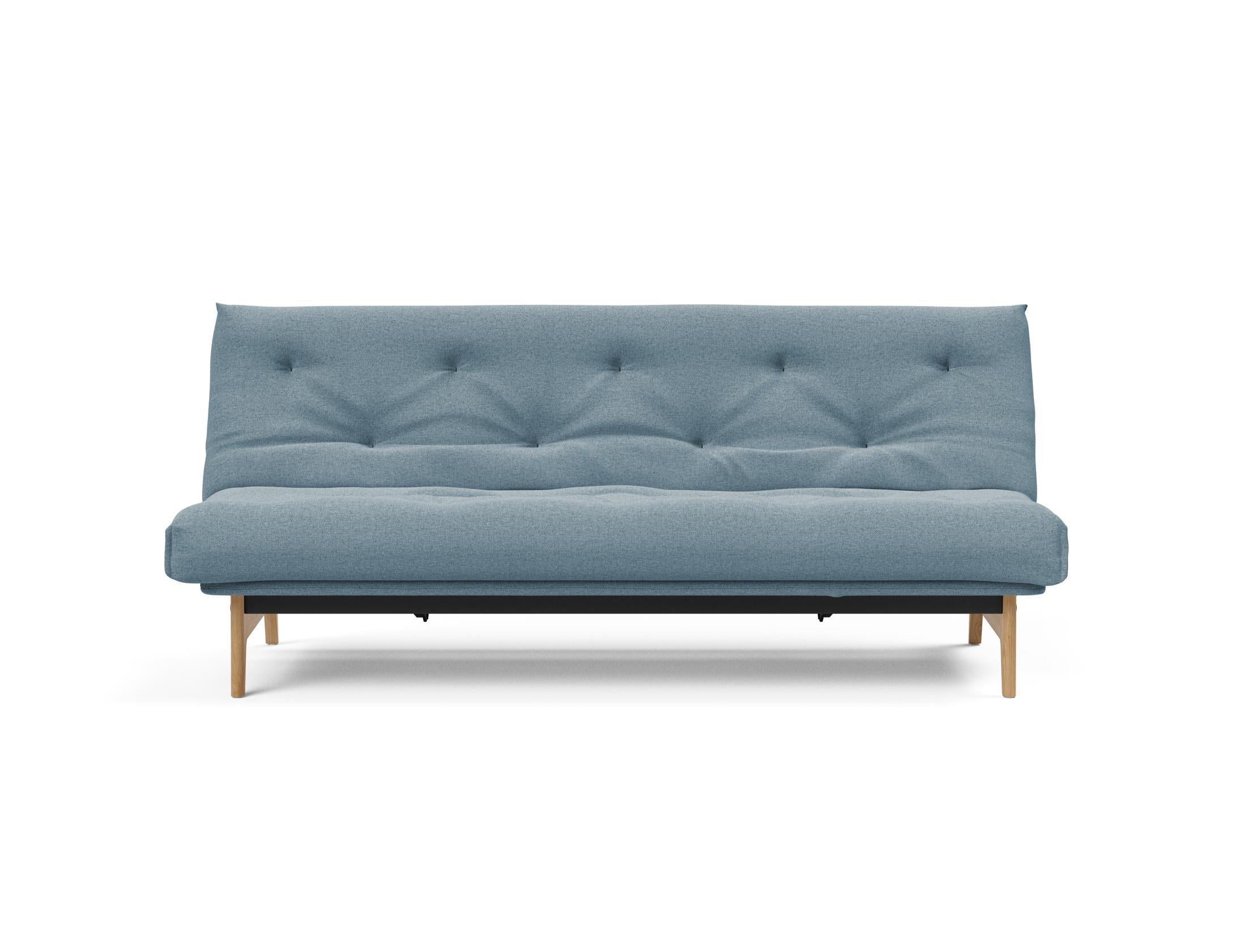 Aslak 120 Bettsofa Nordic: Modernes Design mit Soft Spring Bezug, perfekt für entspannte Abende und stilvolle Einrichtungsideen.