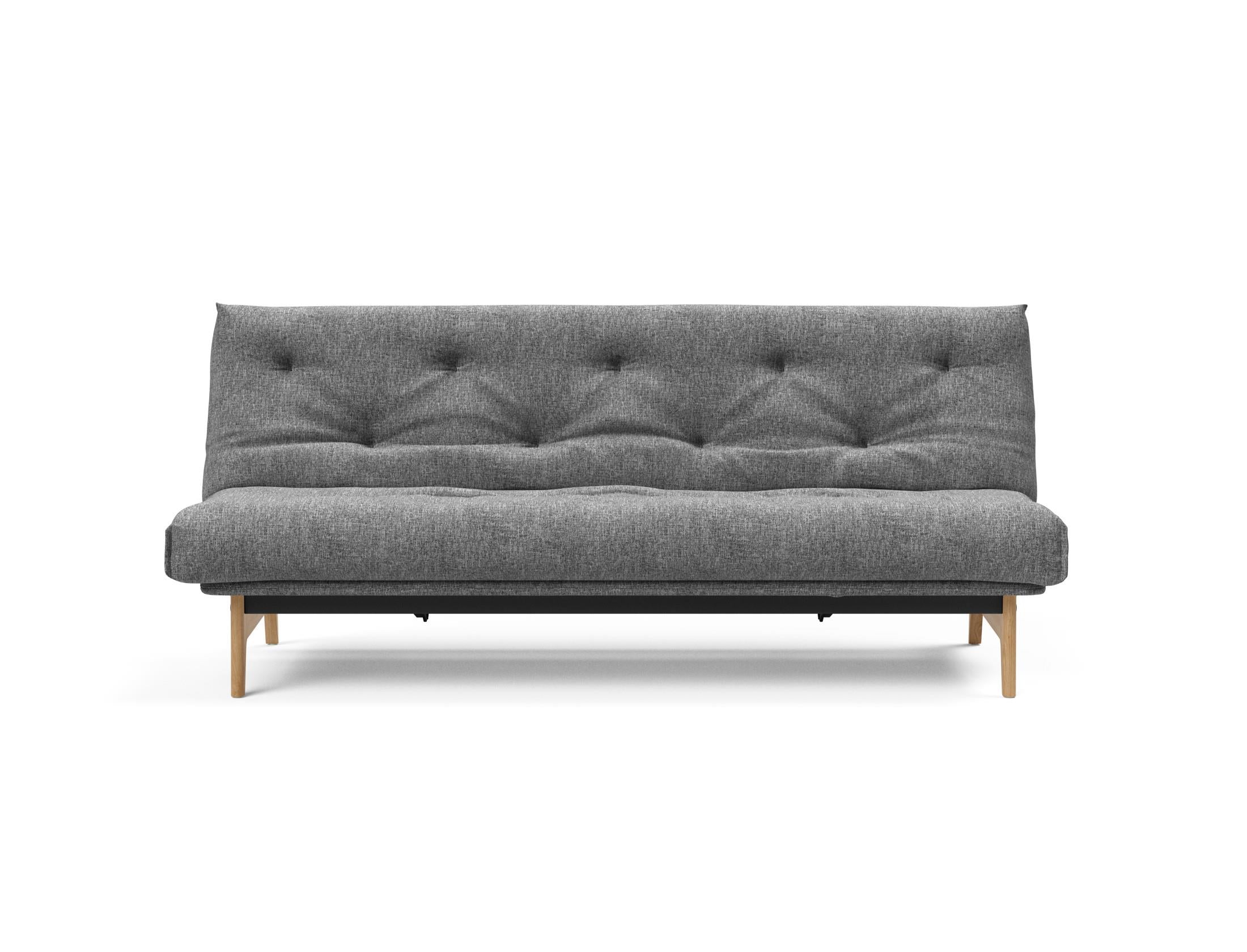 Aslak 120 Bettsofa Nordic: Elegantes Sofa mit Soft Spring Bezug, ideal für gemütliche Nächte und stilvolle Wohnräume.
