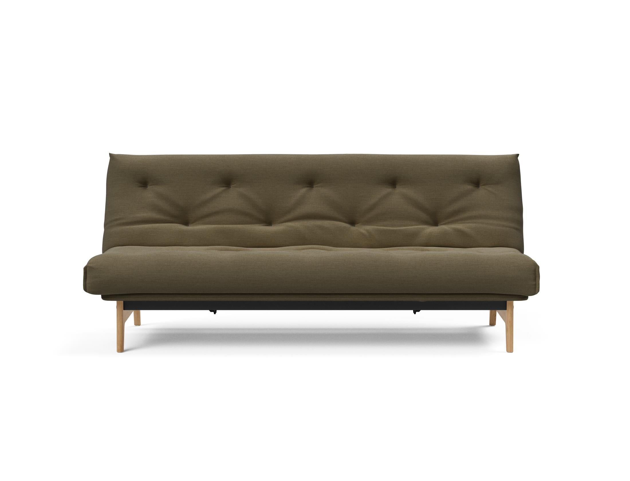 Aslak 120 Bettsofa Nordic: Modernes Design mit Soft Spring Bezug, perfekt für entspannte Abende und stilvolle Einrichtungsideen.