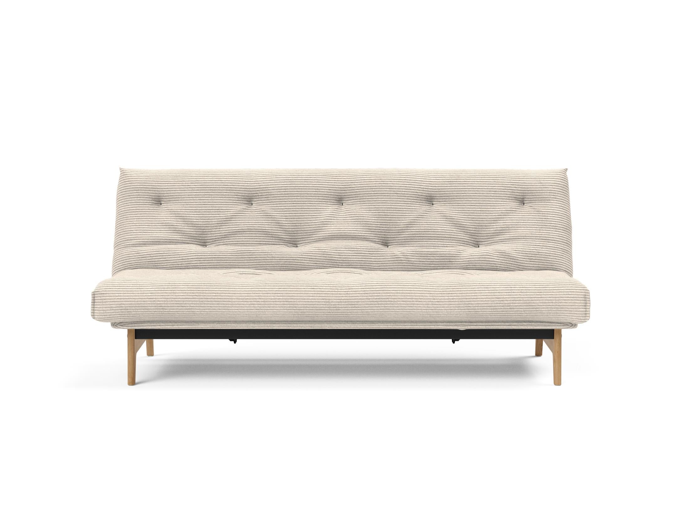 Aslak 120 Bettsofa Nordic: Modernes Design mit Soft Spring Bezug, perfekt für entspannte Abende und stilvolle Einrichtungsideen.