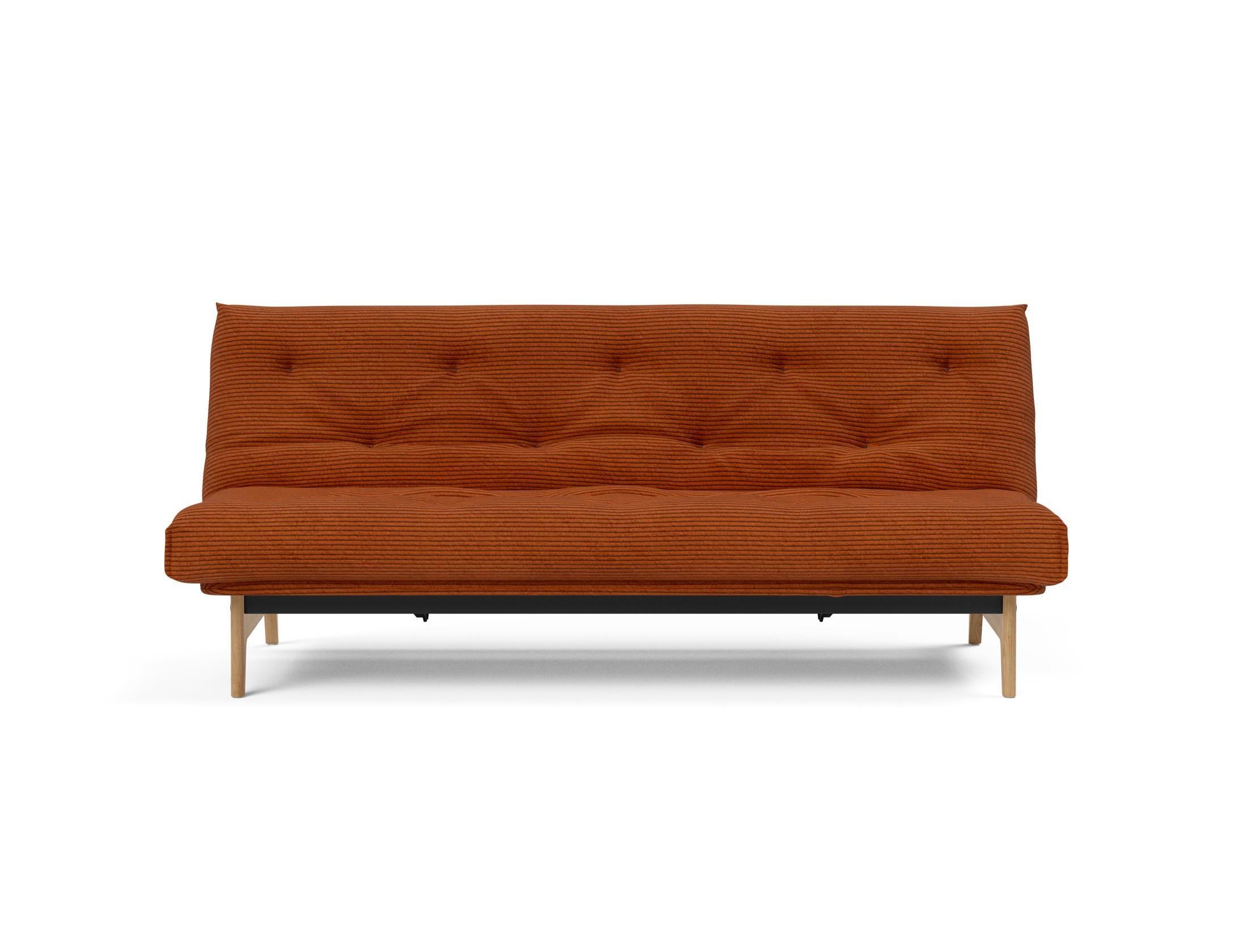 Aslak 120 Bettsofa Nordic: Elegantes Sofa mit Soft Spring Bezug, ideal für gemütliche Nächte und stilvolle Wohnräume.