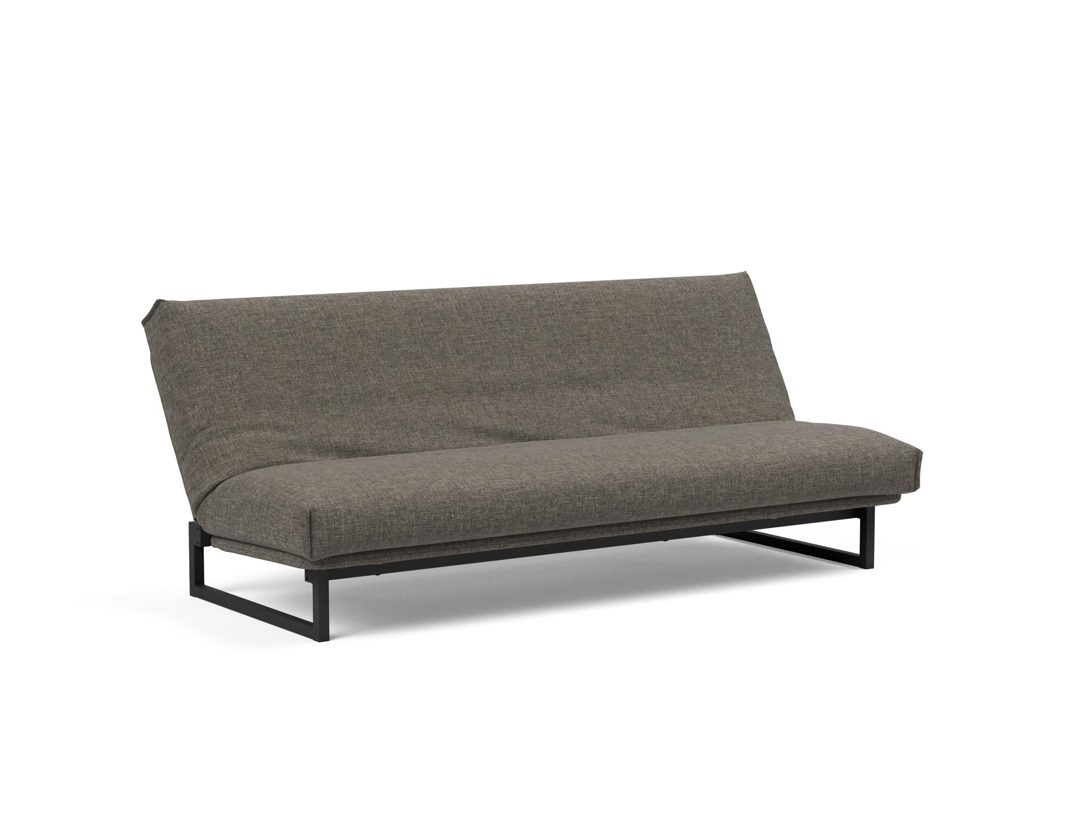 Fraction 120 Bettsofa Nordic Cover: modernes, multifunktionales Sofa mit komfortabler Soft Spring-Matratze, ideal für kleine Räume und Übernachtungsgäste.