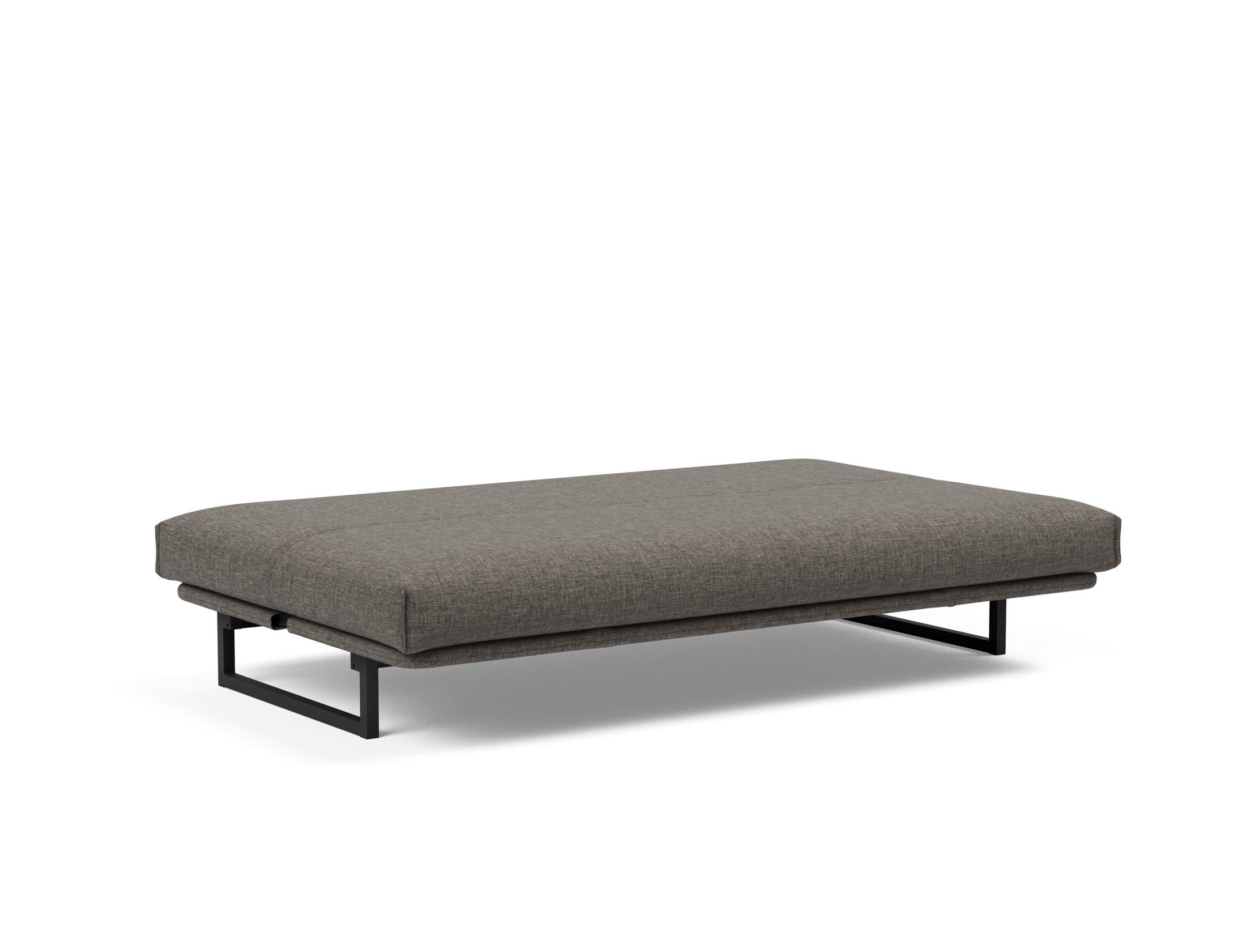 Fraction 120 Bettsofa Nordic Cover: modernes, multifunktionales Sofa mit komfortabler Soft Spring-Matratze, ideal für kleine Räume und Übernachtungsgäste.