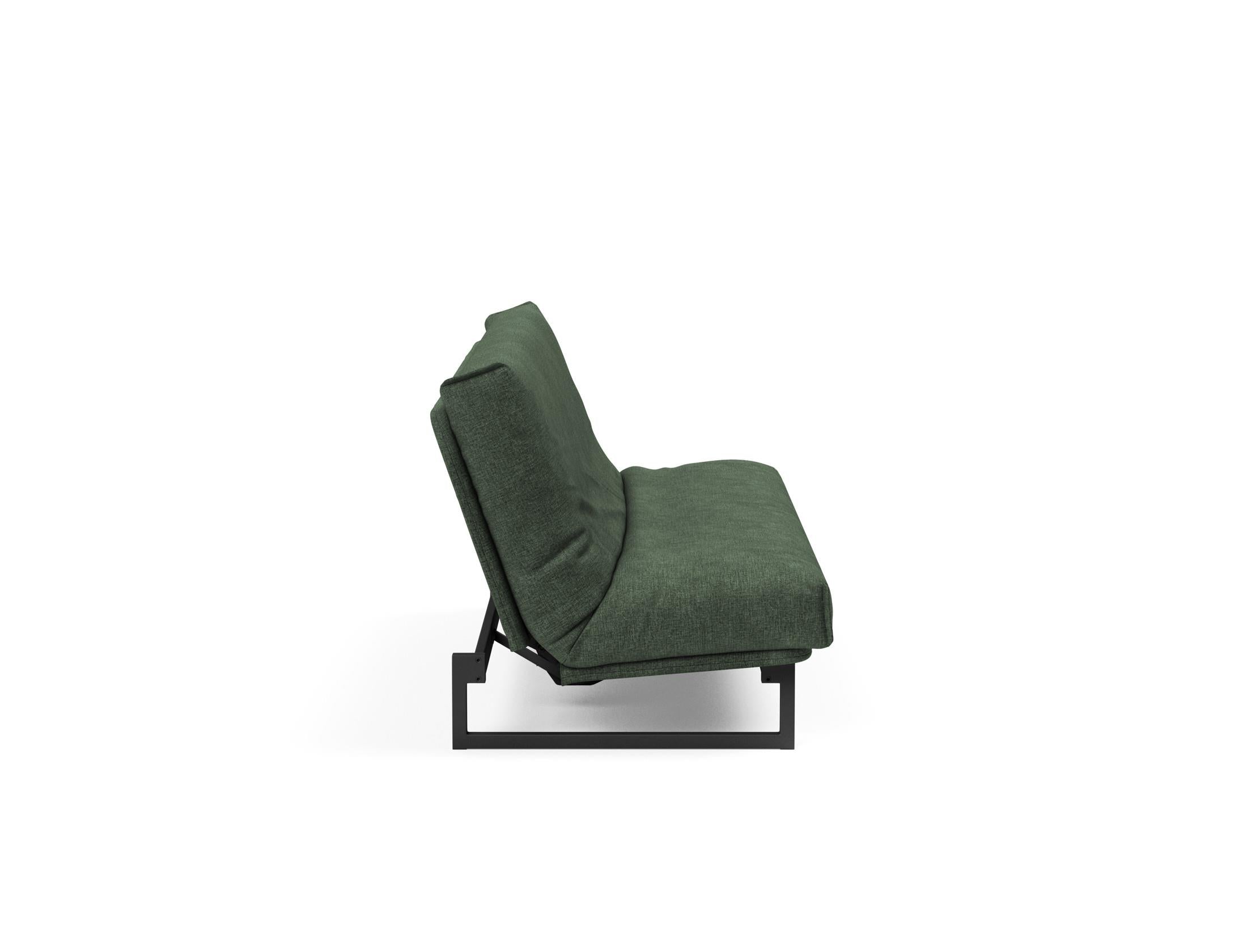 Fraction 120 Bettsofa Nordic Cover: Stilvolles Schlafsofa mit hochwertigem Soft Spring Bezug. Ideal für entspannte Nächte und modernes Wohnen.