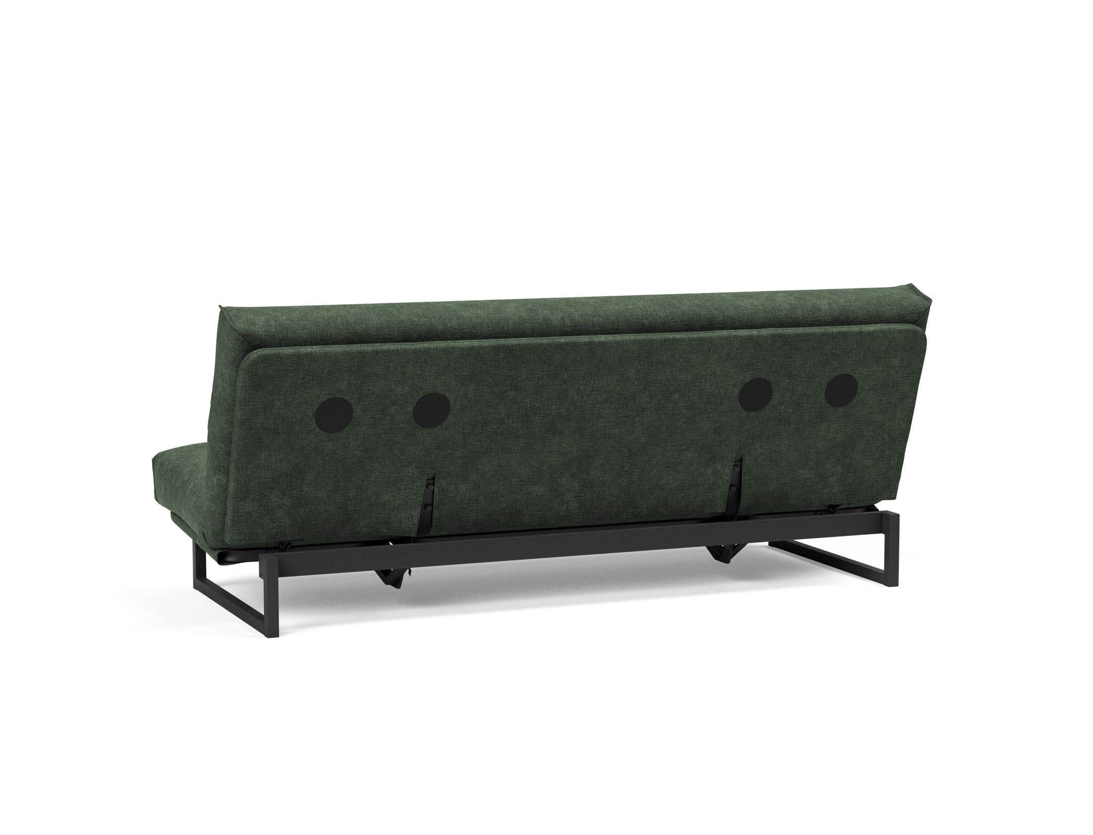 Fraction 120 Bettsofa Nordic Cover: Stilvolles Schlafsofa mit hochwertigem Soft Spring Bezug. Ideal für entspannte Nächte und modernes Wohnen.