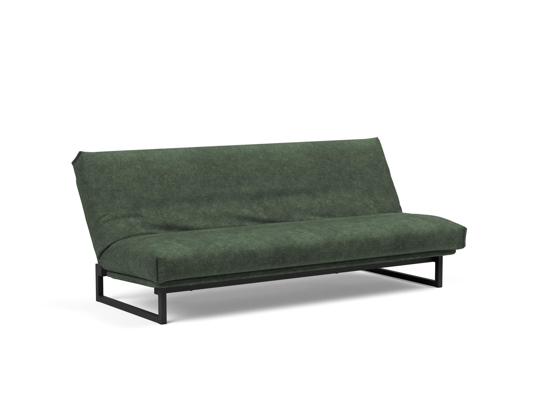 Fraction 120 Bettsofa Nordic Cover: Elegantes Schlafsofa mit weichem Soft Spring Bezug. Perfekt für gemütliche Nächte und modernes Design.
