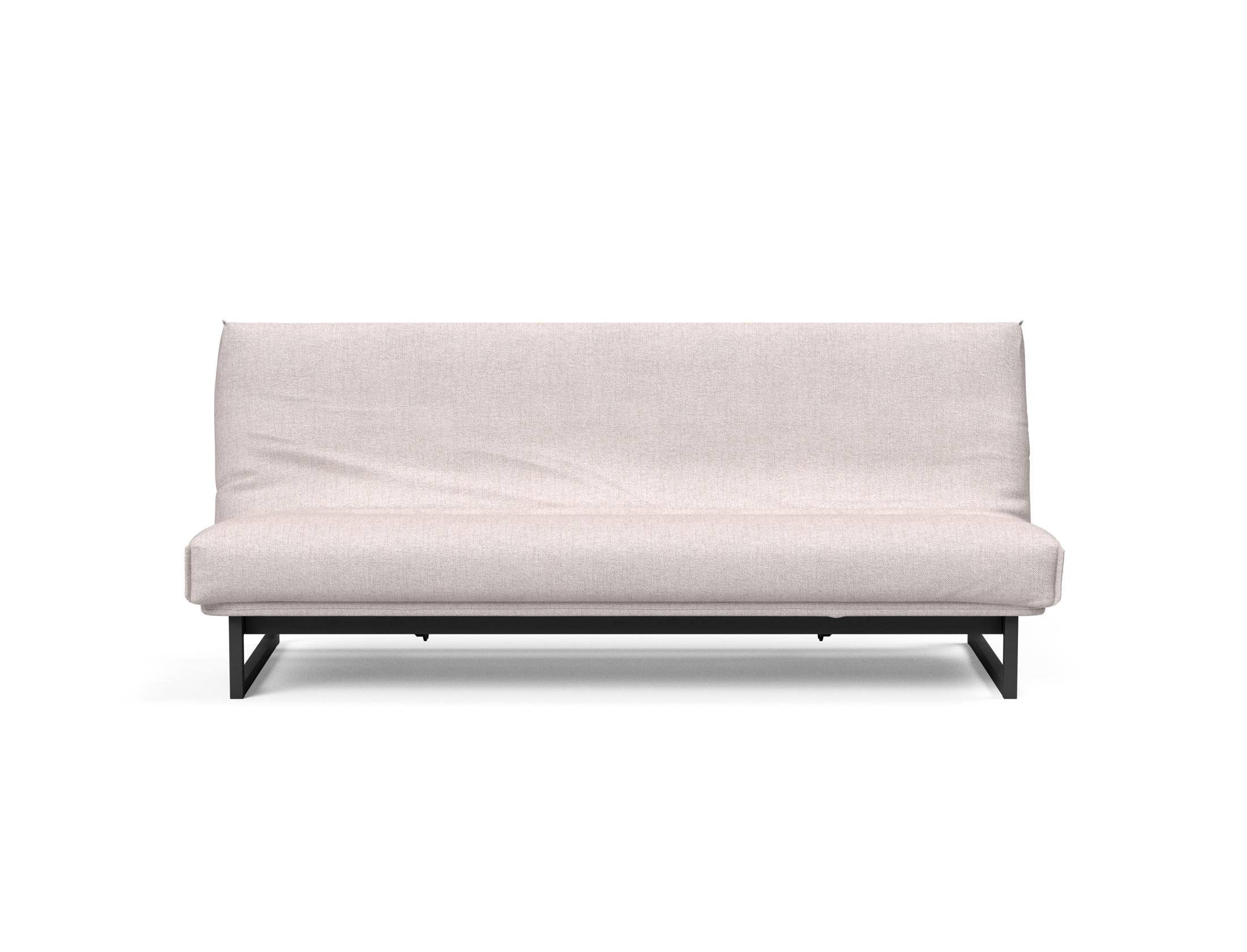 Fraction 120 Bettsofa Nordic Cover: Elegantes Schlafsofa mit weichem Soft Spring Bezug. Perfekt für gemütliche Nächte und modernes Design.