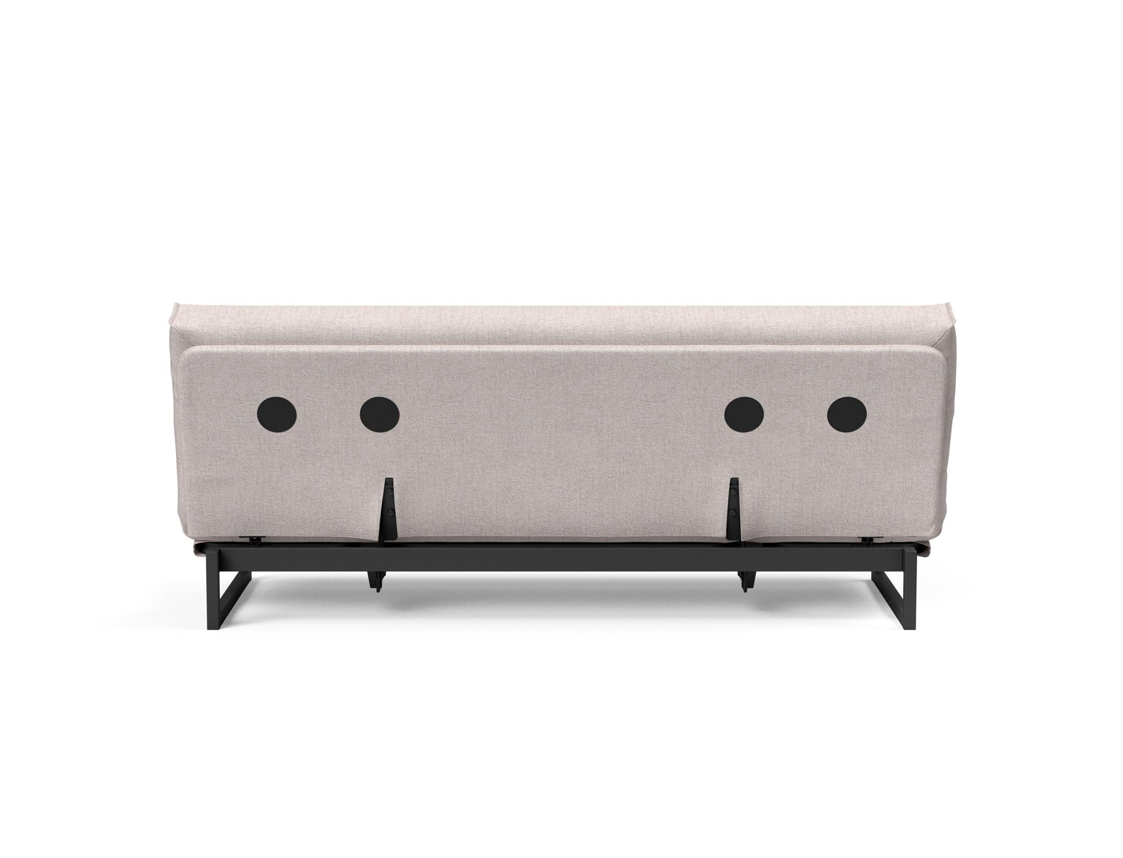 Fraction 120 Bettsofa Nordic Cover: Stilvolles Schlafsofa mit hochwertigem Soft Spring Bezug. Ideal für entspannte Nächte und modernes Wohnen.
