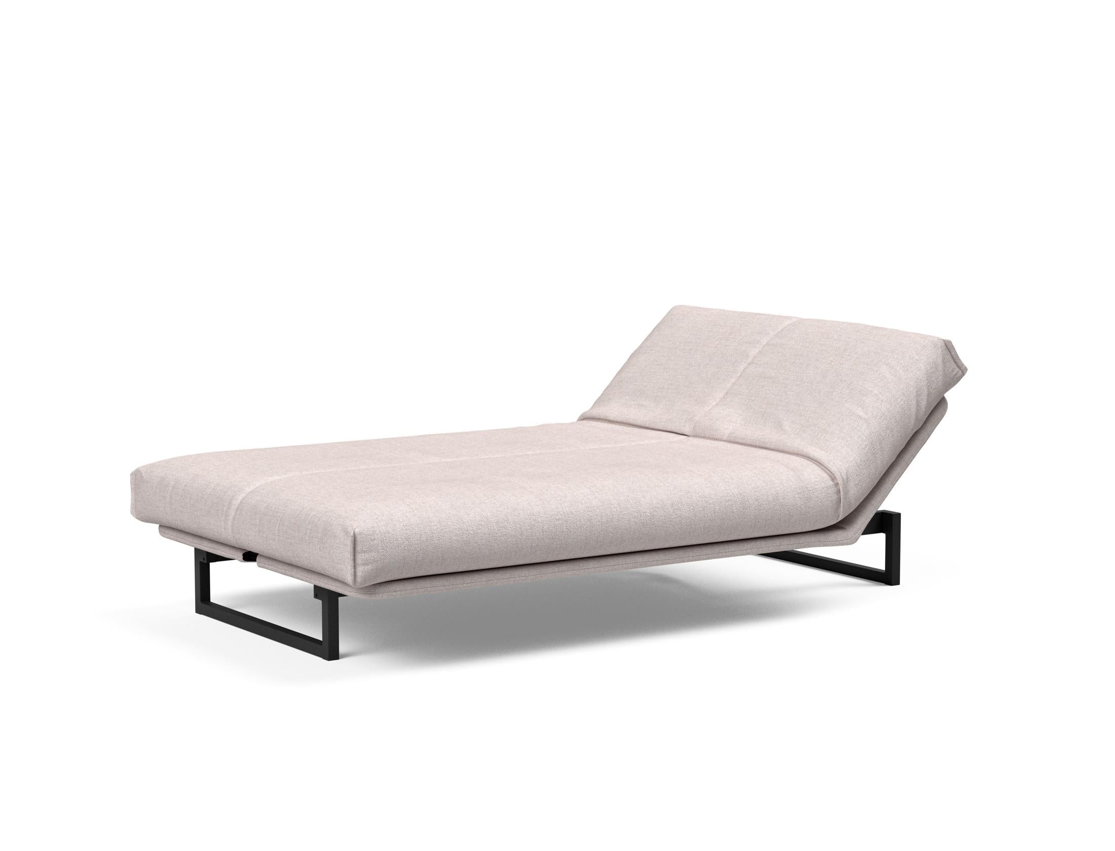 Fraction 120 Bettsofa Nordic Cover: Elegantes Schlafsofa mit weichem Soft Spring Bezug. Perfekt für gemütliche Nächte und modernes Design.