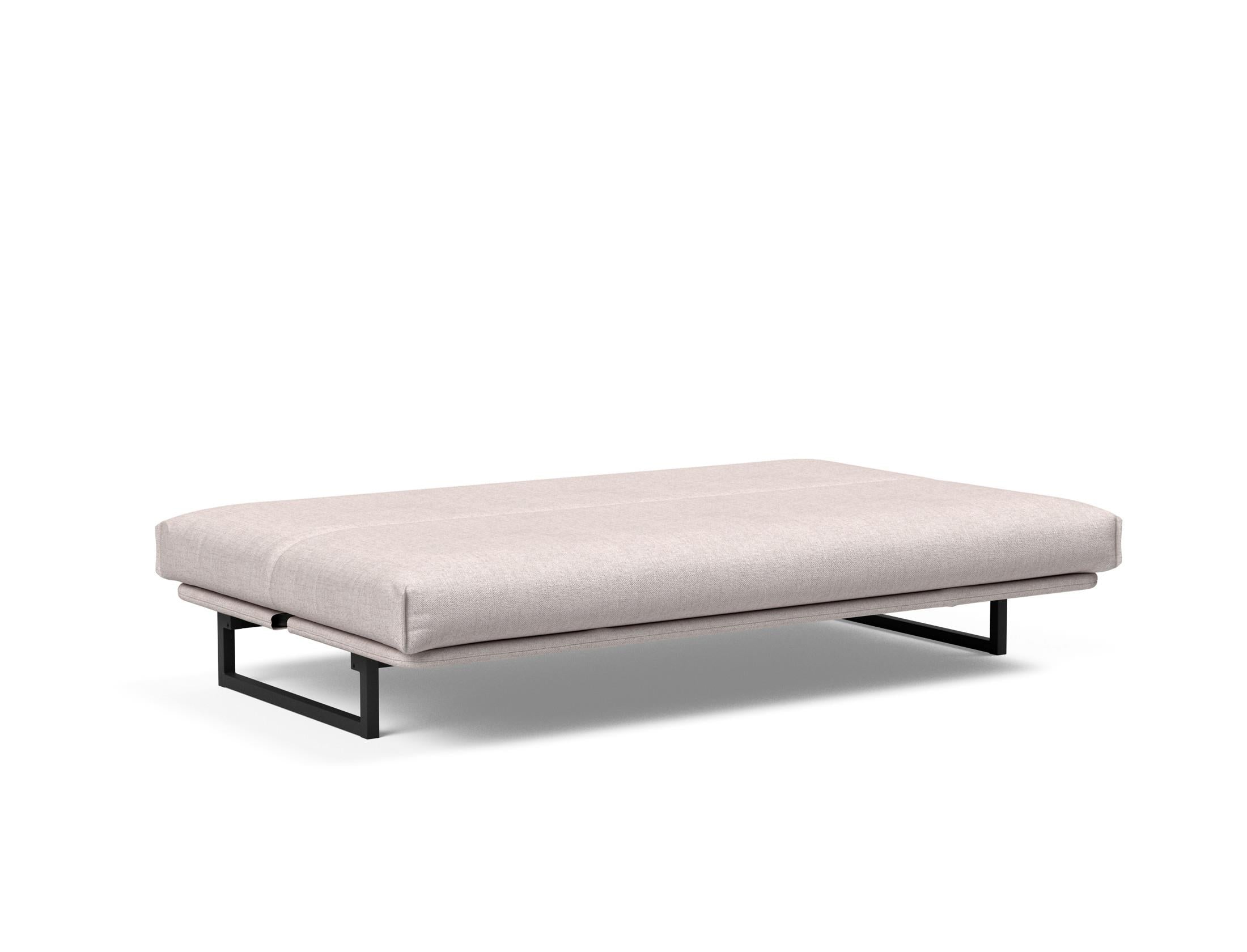 Fraction 120 Bettsofa Nordic Cover: Stilvolles Schlafsofa mit hochwertigem Soft Spring Bezug. Ideal für entspannte Nächte und modernes Wohnen.