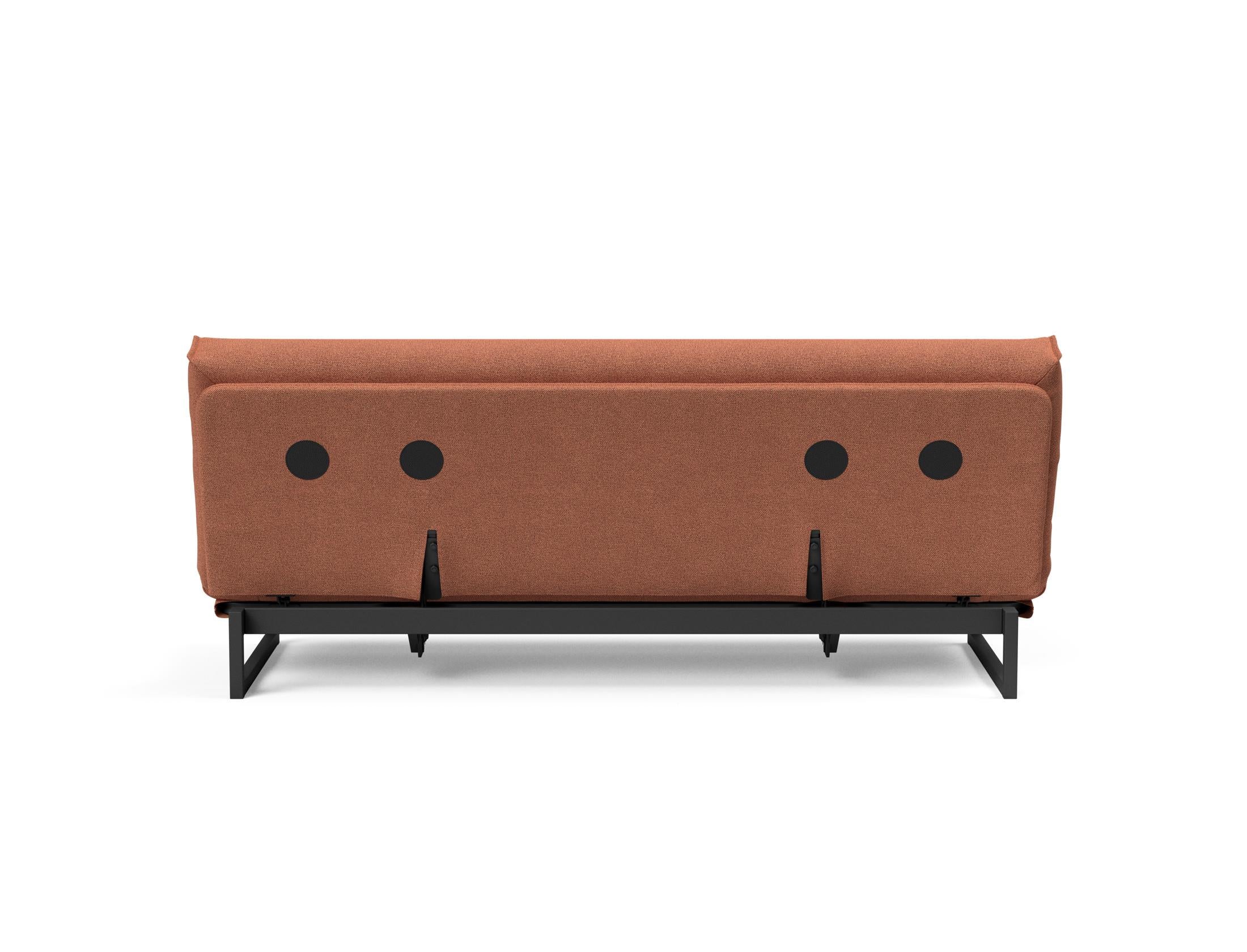 Fraction 120 Bettsofa Nordic Cover: Elegantes Schlafsofa mit weichem Soft Spring Bezug. Perfekt für gemütliche Nächte und modernes Design.