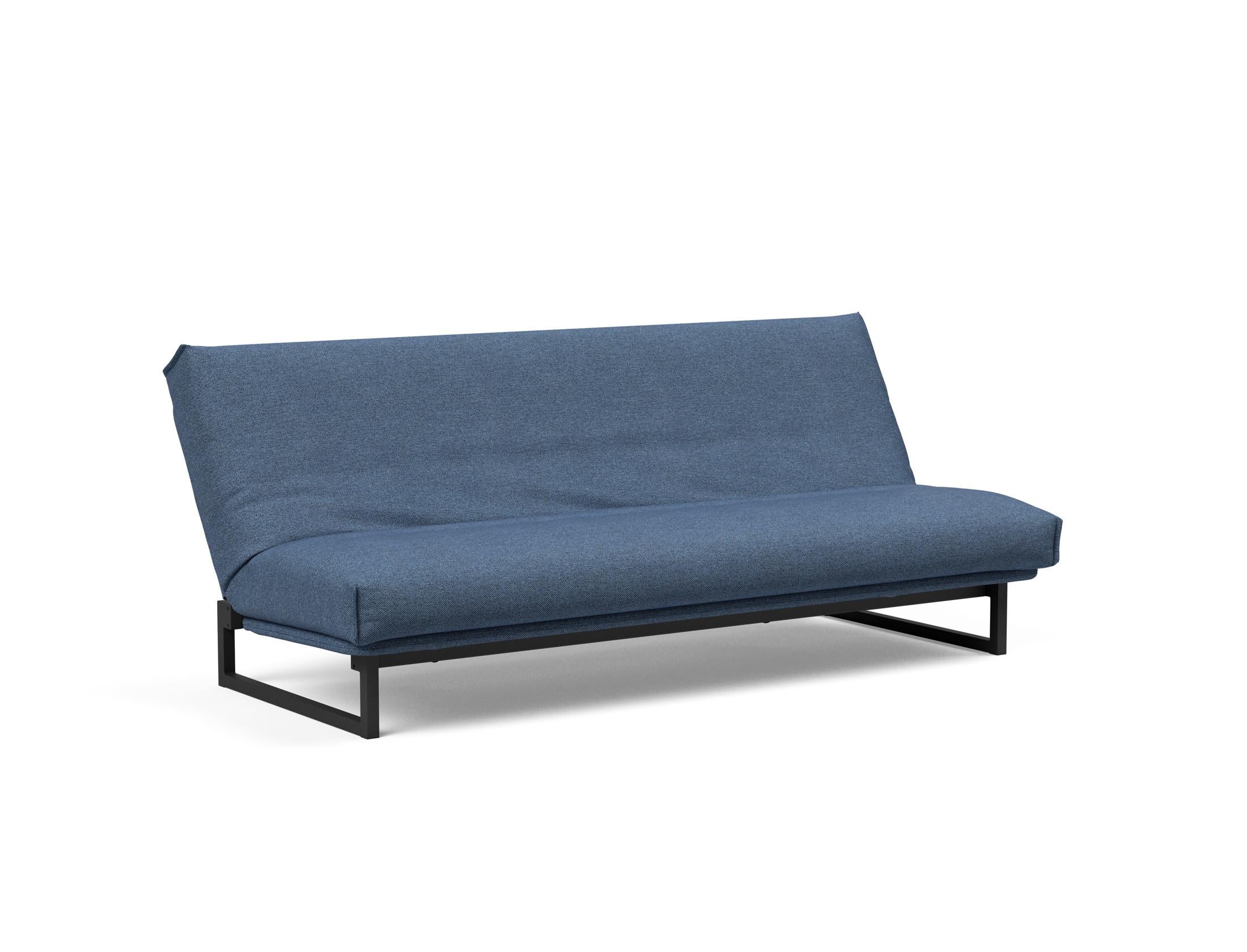 Fraction 120 Bettsofa Nordic Cover: Stilvolles Schlafsofa mit hochwertigem Soft Spring Bezug. Ideal für entspannte Nächte und modernes Wohnen.