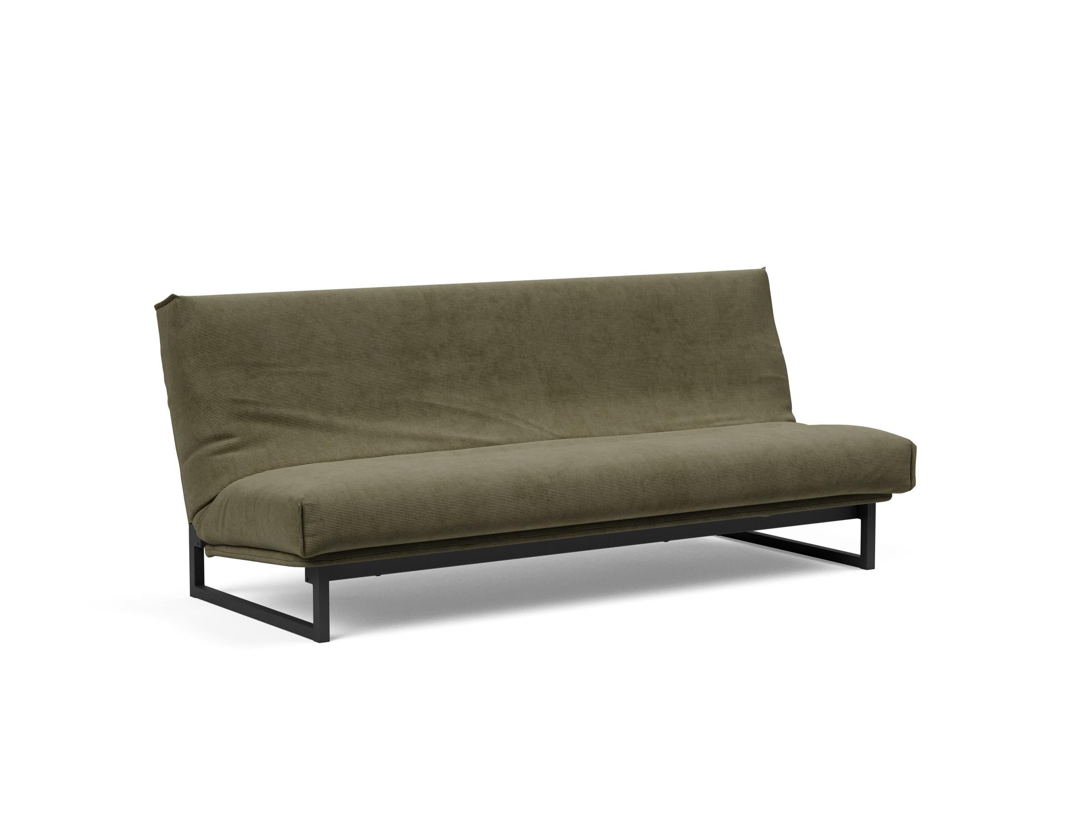 Fraction 120 Bettsofa Nordic Cover: Elegantes Schlafsofa mit weichem Soft Spring Bezug. Perfekt für gemütliche Nächte und modernes Design.