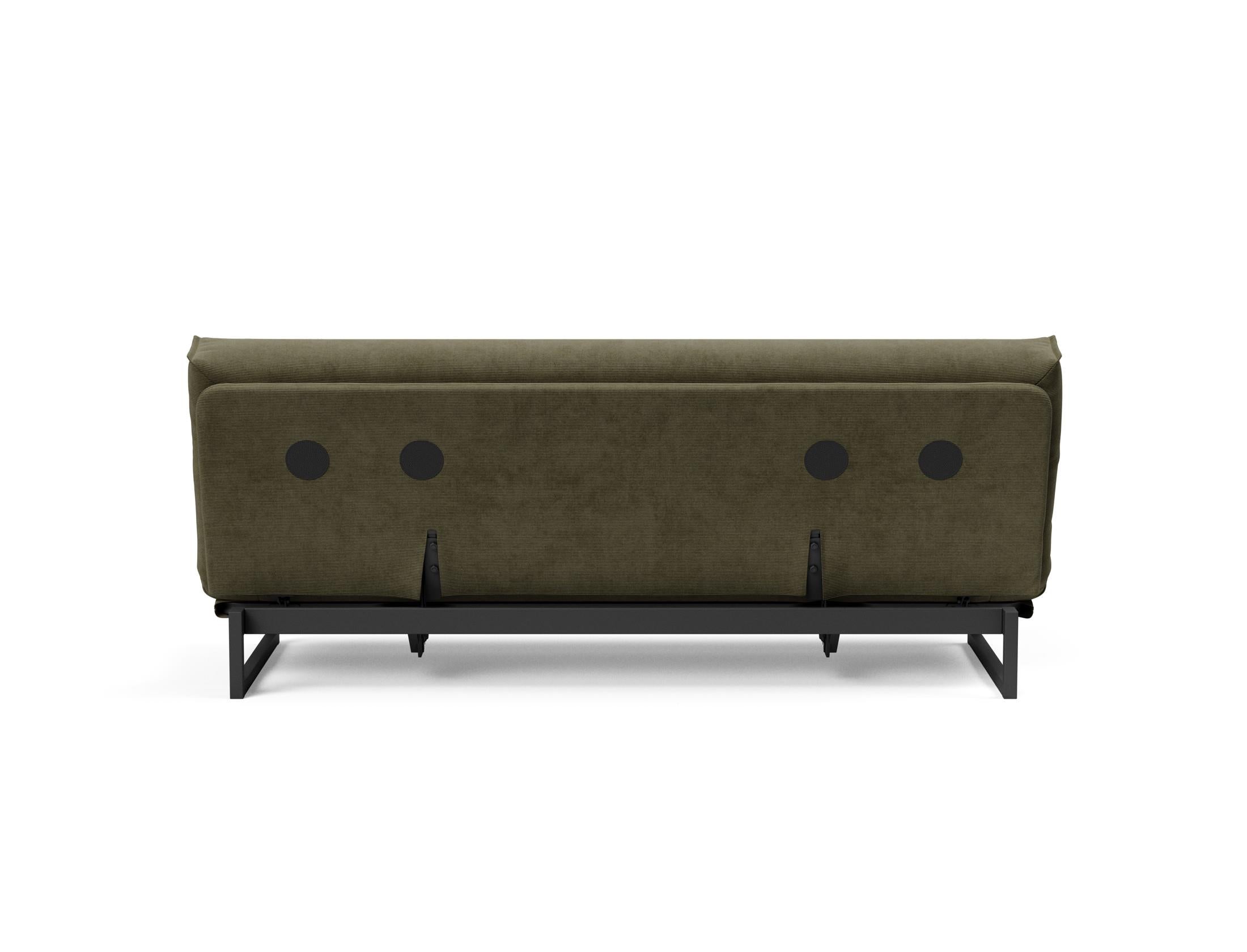 Fraction 120 Bettsofa Nordic Cover: Elegantes Schlafsofa mit weichem Soft Spring Bezug. Perfekt für gemütliche Nächte und modernes Design.
