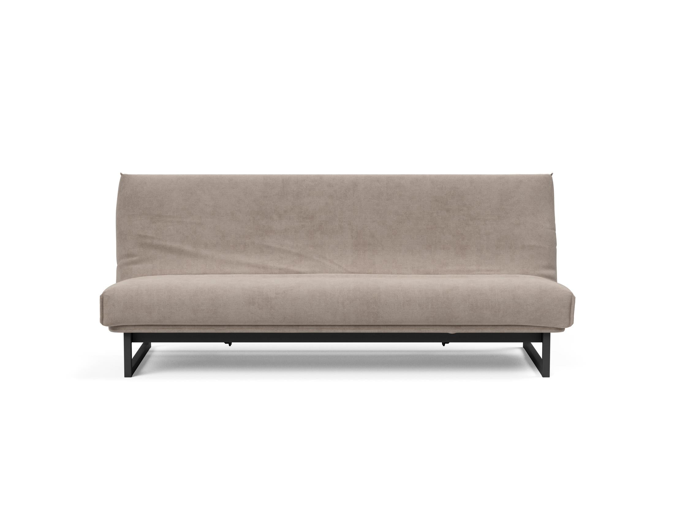 Fraction 120 Bettsofa Nordic Cover: Stilvolles Schlafsofa mit hochwertigem Soft Spring Bezug. Ideal für entspannte Nächte und modernes Wohnen.