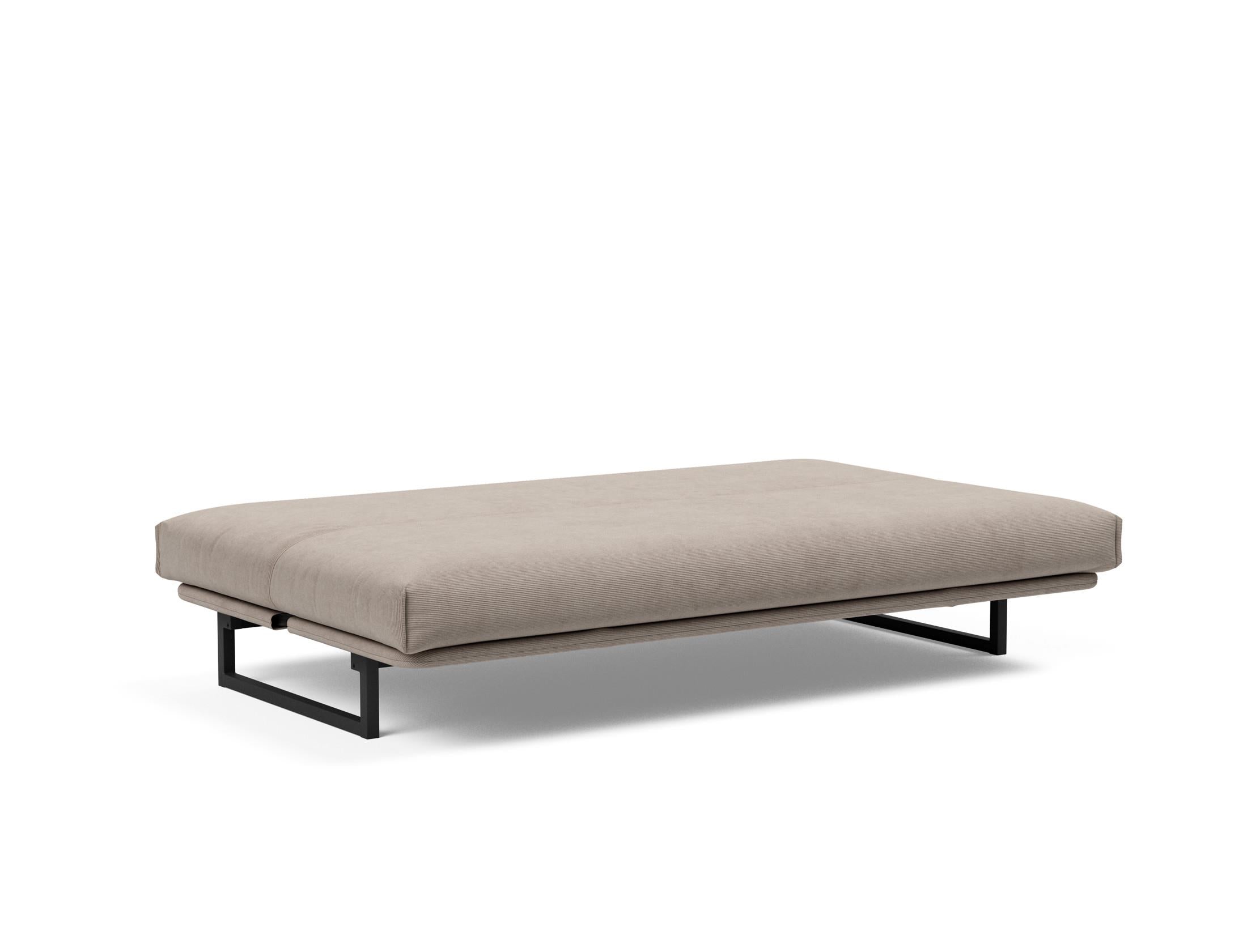 Fraction 120 Bettsofa Nordic Cover: Elegantes Schlafsofa mit weichem Soft Spring Bezug. Perfekt für gemütliche Nächte und modernes Design.