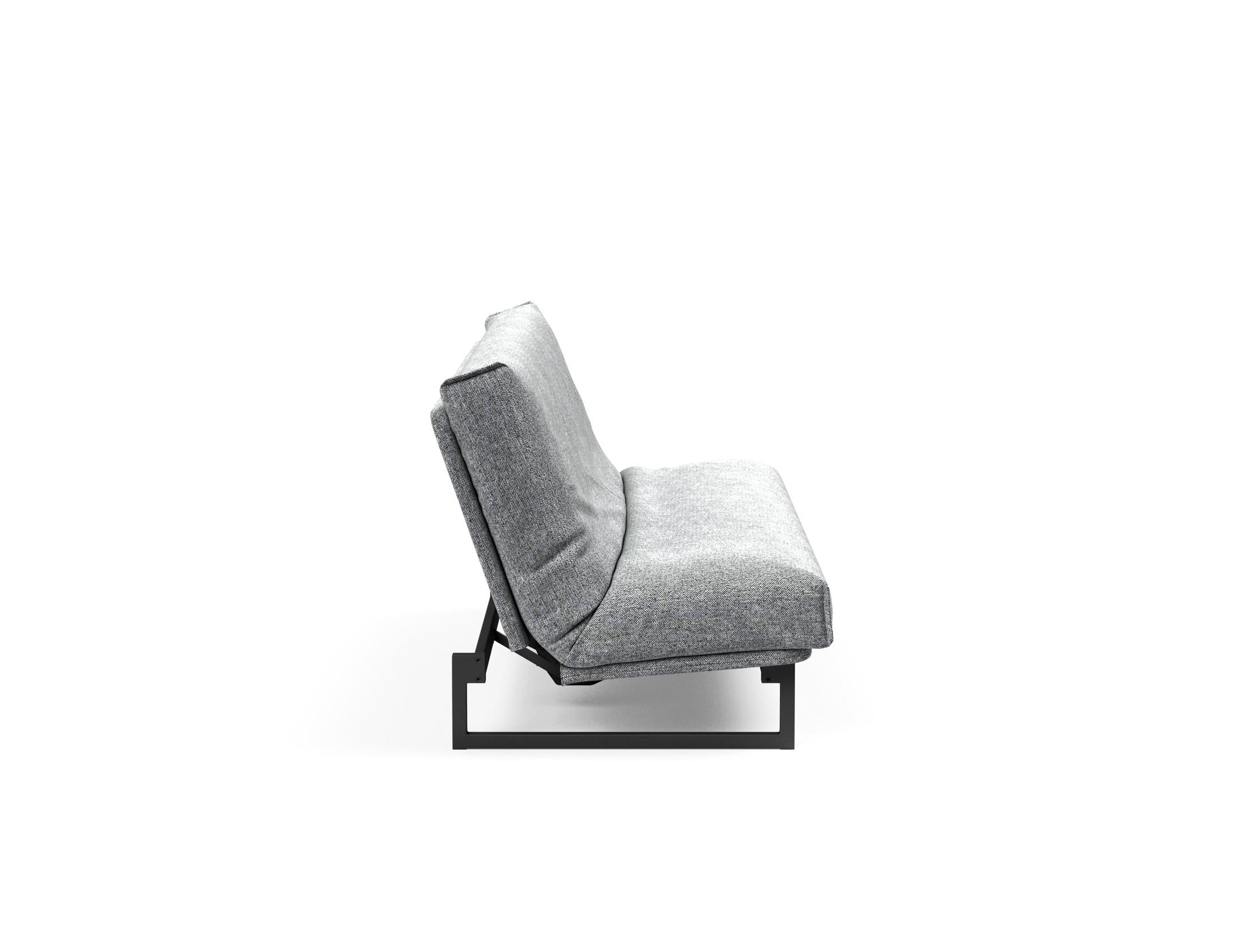 Fraction 120 Bettsofa Nordic Cover: Stilvolles Schlafsofa mit hochwertigem Soft Spring Bezug. Ideal für entspannte Nächte und modernes Wohnen.