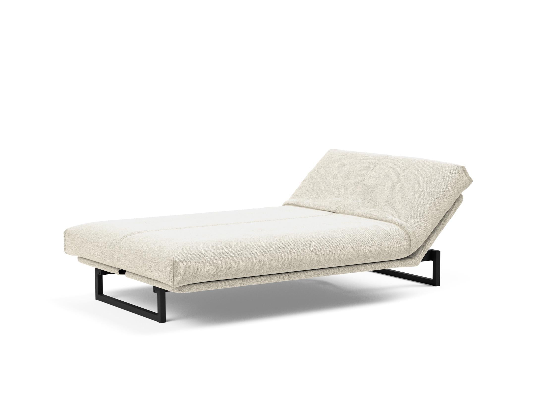 Fraction 120 Bettsofa Nordic Cover: Stilvolles Schlafsofa mit hochwertigem Soft Spring Bezug. Ideal für entspannte Nächte und modernes Wohnen.