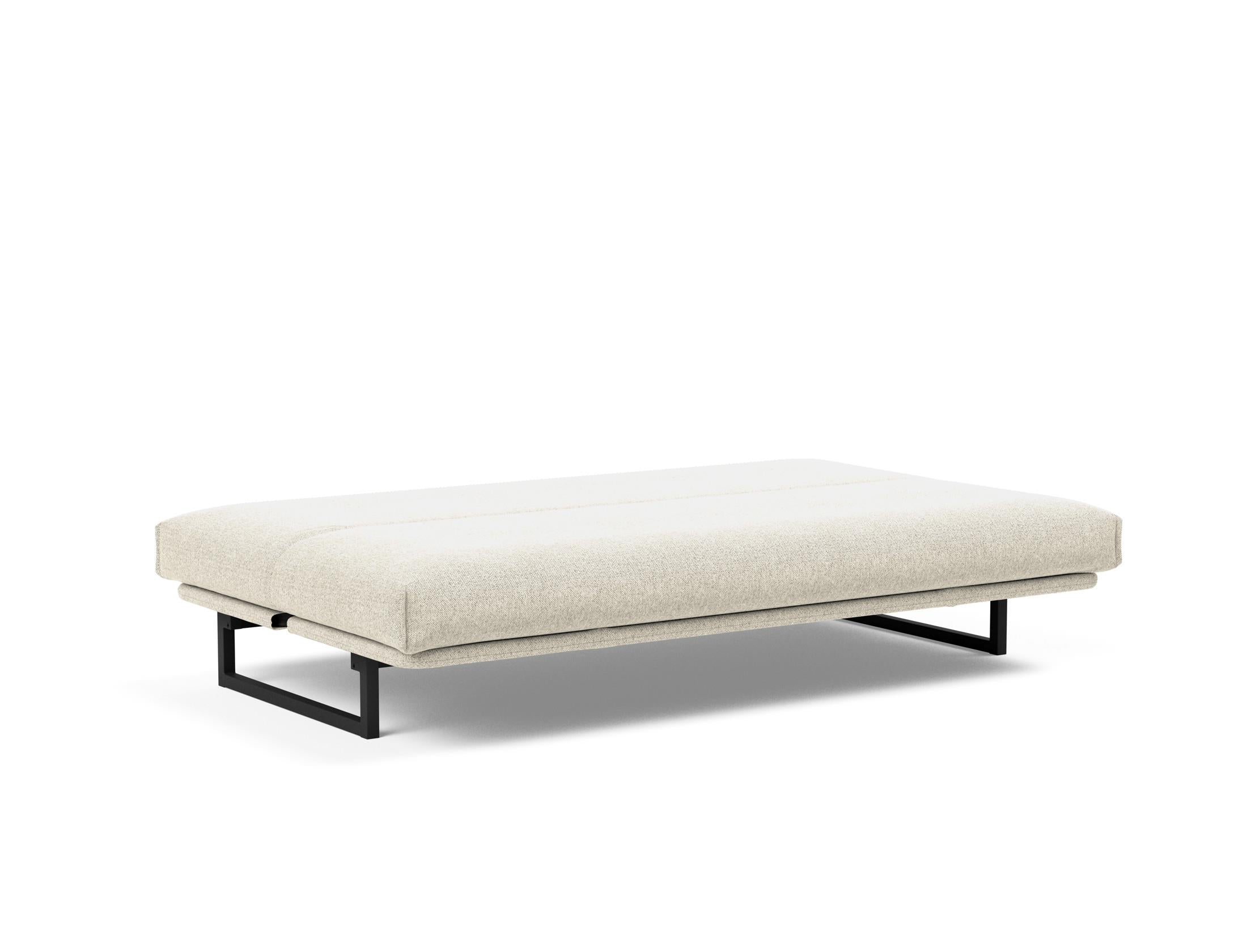 Fraction 120 Bettsofa Nordic Cover: Elegantes Schlafsofa mit weichem Soft Spring Bezug. Perfekt für gemütliche Nächte und modernes Design.