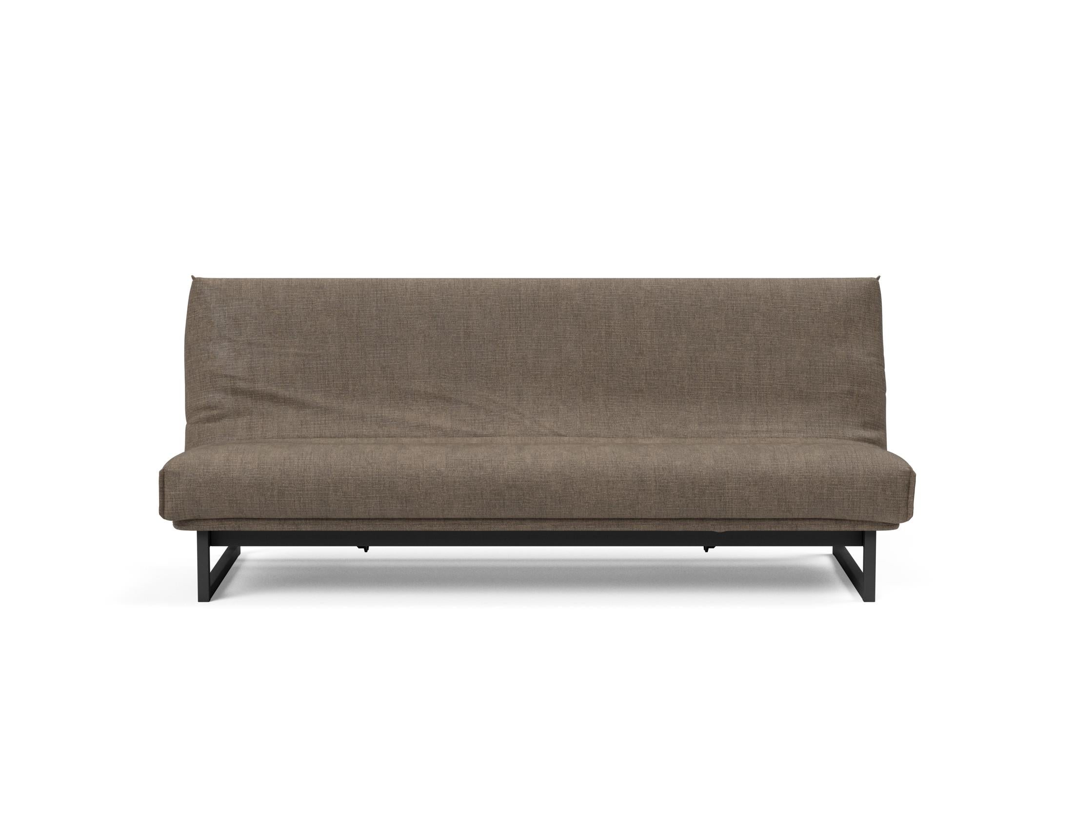 Fraction 120 Bettsofa Nordic Cover: Stilvolles Schlafsofa mit hochwertigem Soft Spring Bezug. Ideal für entspannte Nächte und modernes Wohnen.