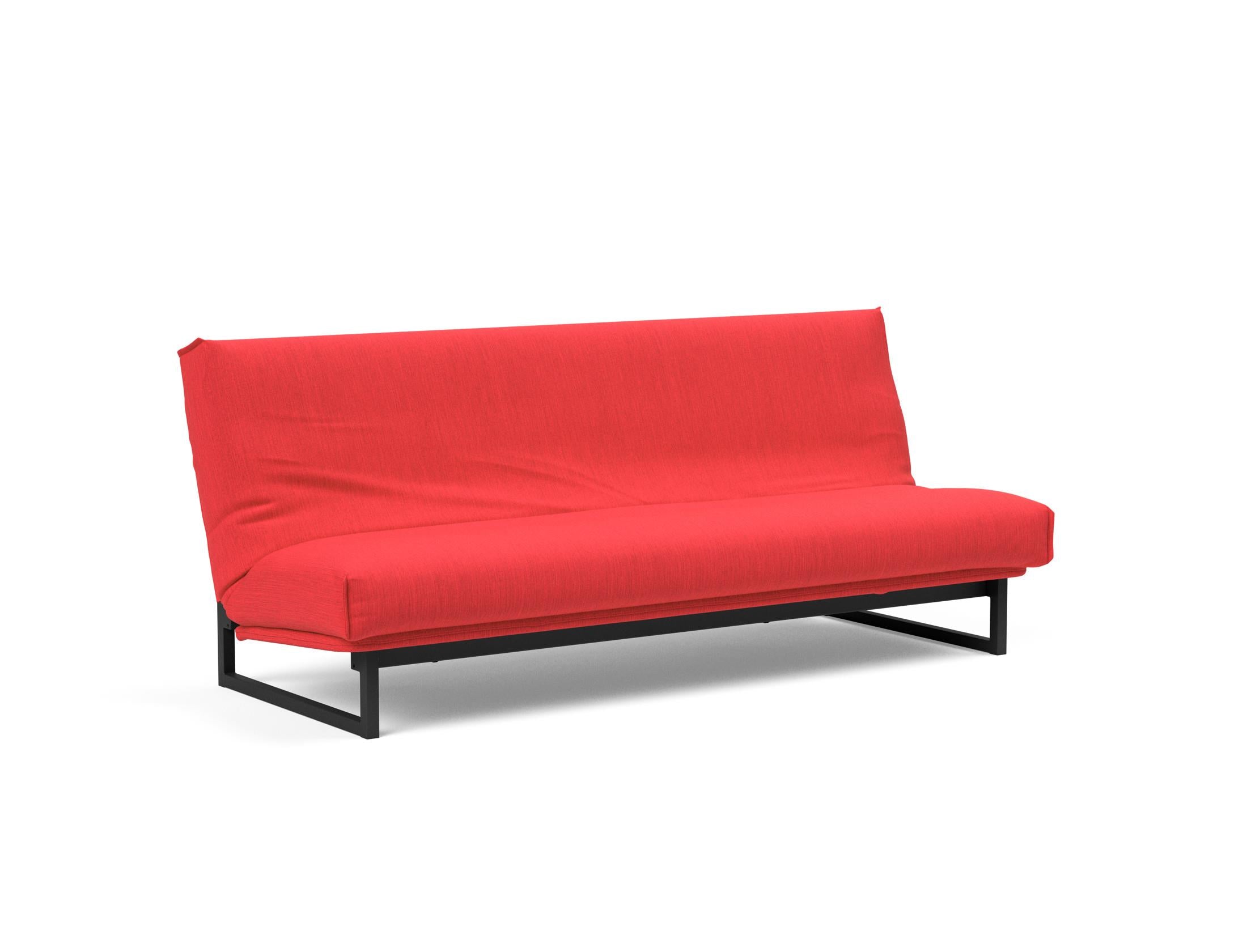 Fraction 120 Bettsofa Nordic Cover: Stilvolles Schlafsofa mit hochwertigem Soft Spring Bezug. Ideal für entspannte Nächte und modernes Wohnen.