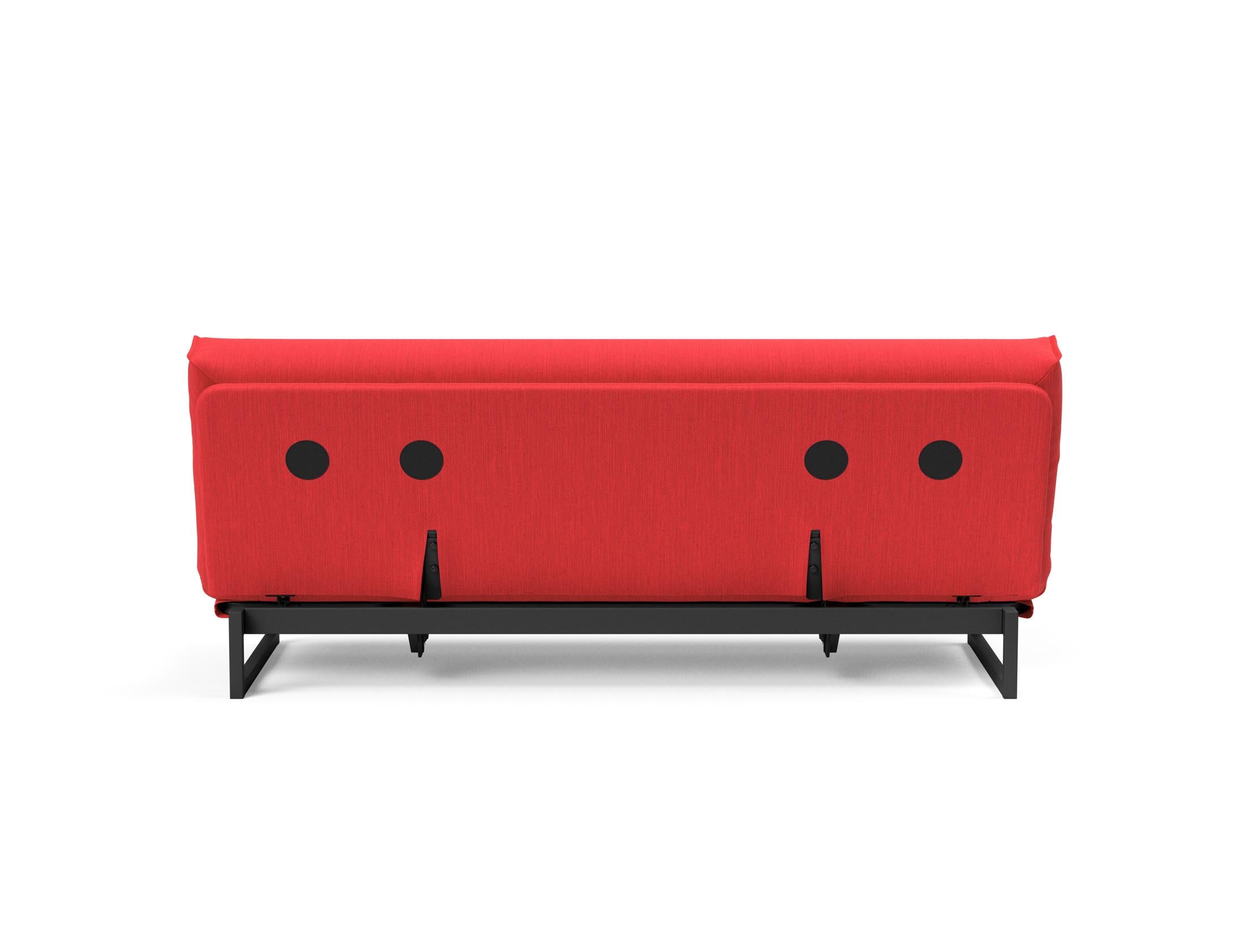 Fraction 120 Bettsofa Nordic Cover: Stilvolles Schlafsofa mit hochwertigem Soft Spring Bezug. Ideal für entspannte Nächte und modernes Wohnen.