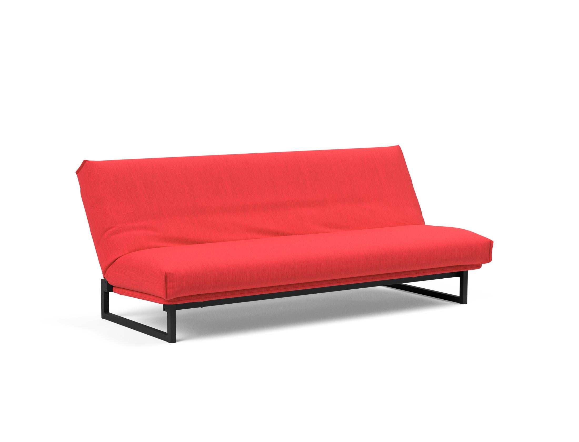 Fraction 120 Bettsofa Nordic Cover: Stilvolles Schlafsofa mit hochwertigem Soft Spring Bezug. Ideal für entspannte Nächte und modernes Wohnen.
