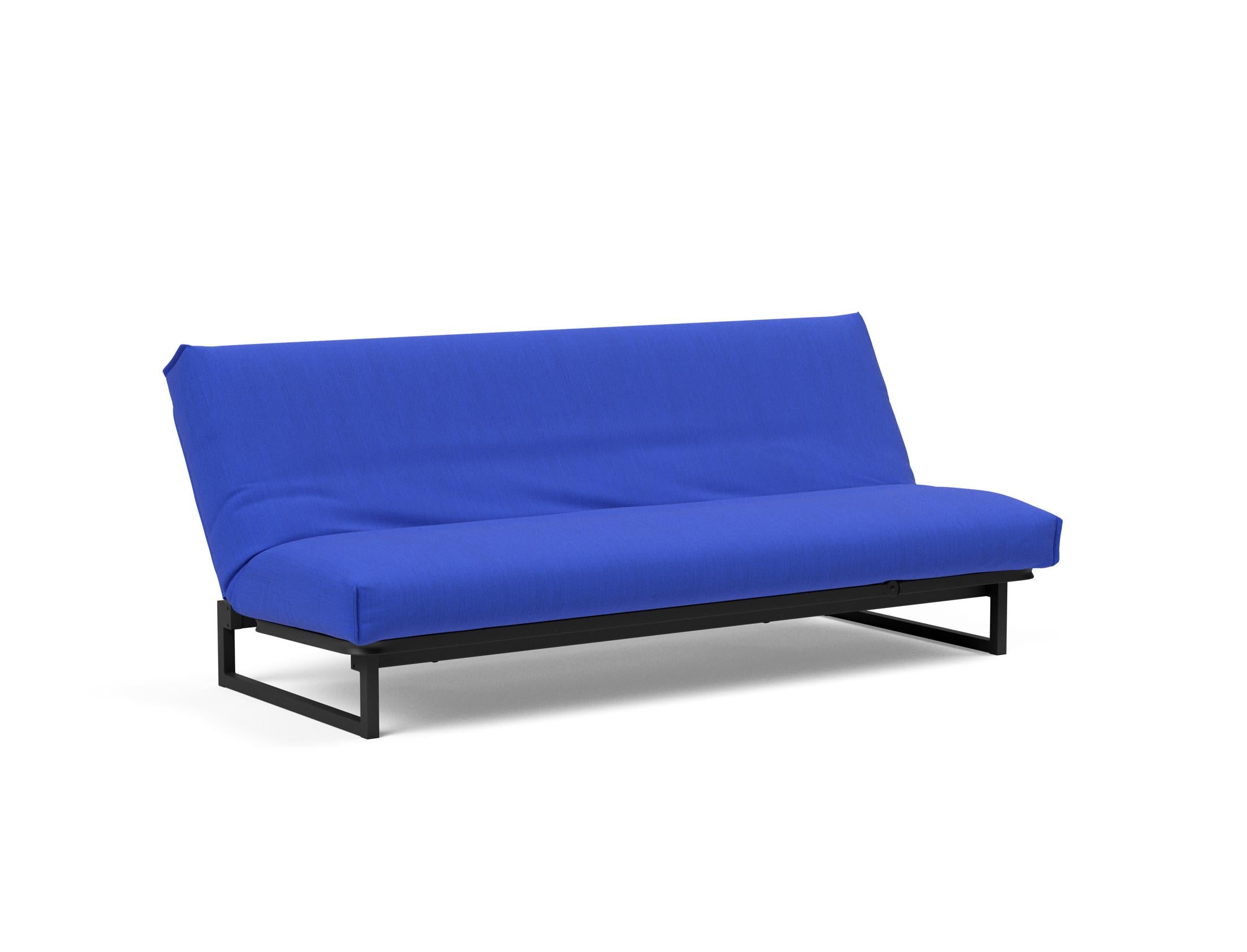 Fraction 120 Bettsofa Nordic Cover: modernes, multifunktionales Sofa mit komfortabler Soft Spring-Matratze, ideal für kleine Räume und Übernachtungsgäste.
