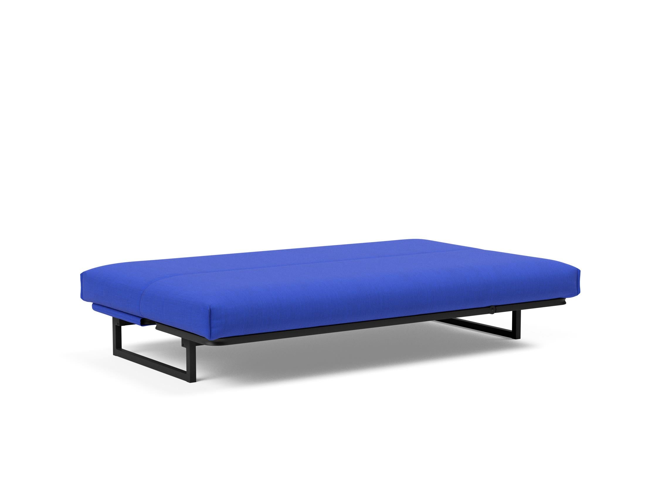 Fraction 120 Bettsofa Nordic Cover: modernes, multifunktionales Sofa mit komfortabler Soft Spring-Matratze, ideal für kleine Räume und Übernachtungsgäste.