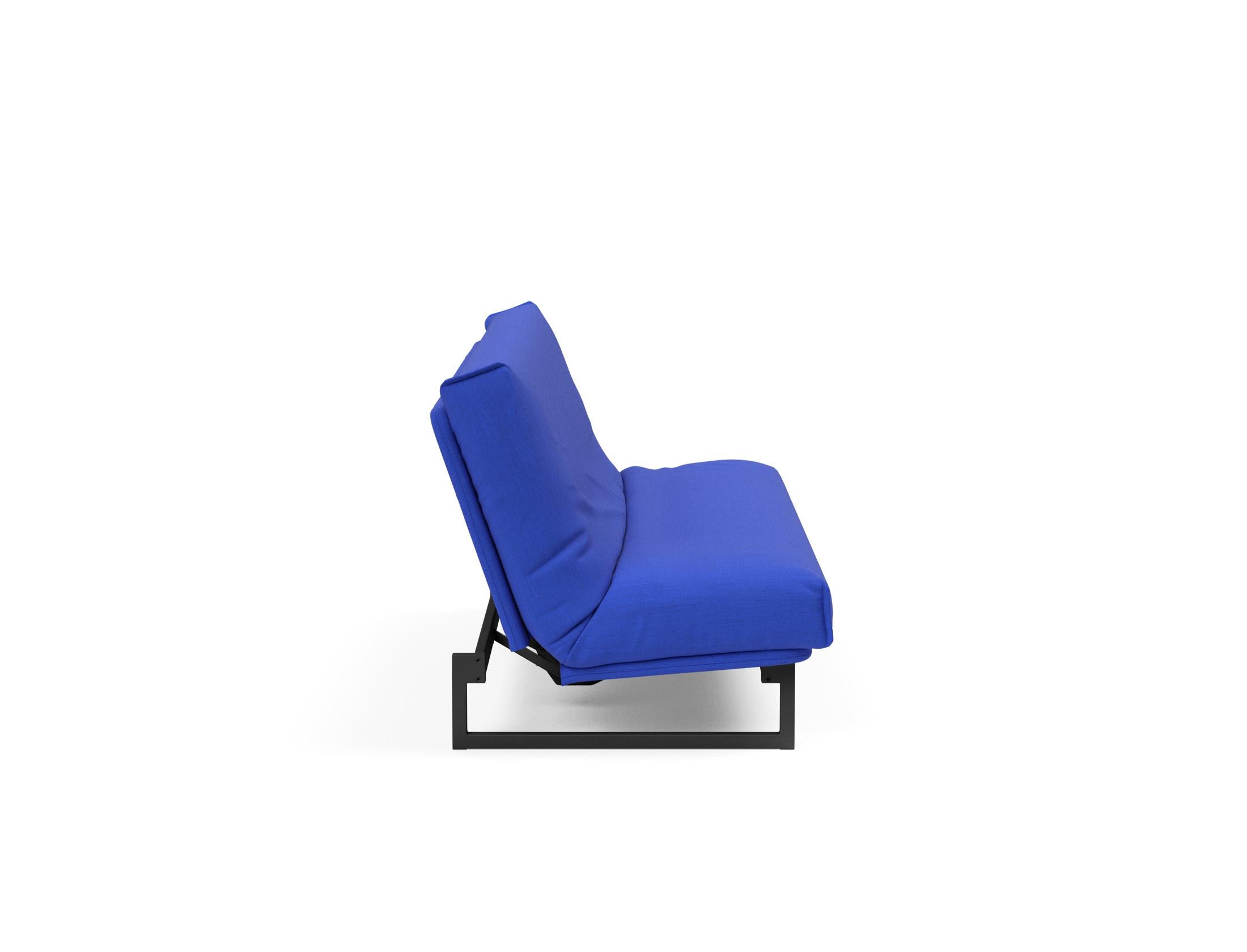 Fraction 120 Bettsofa Nordic Cover: Elegantes Schlafsofa mit weichem Soft Spring Bezug. Perfekt für gemütliche Nächte und modernes Design.